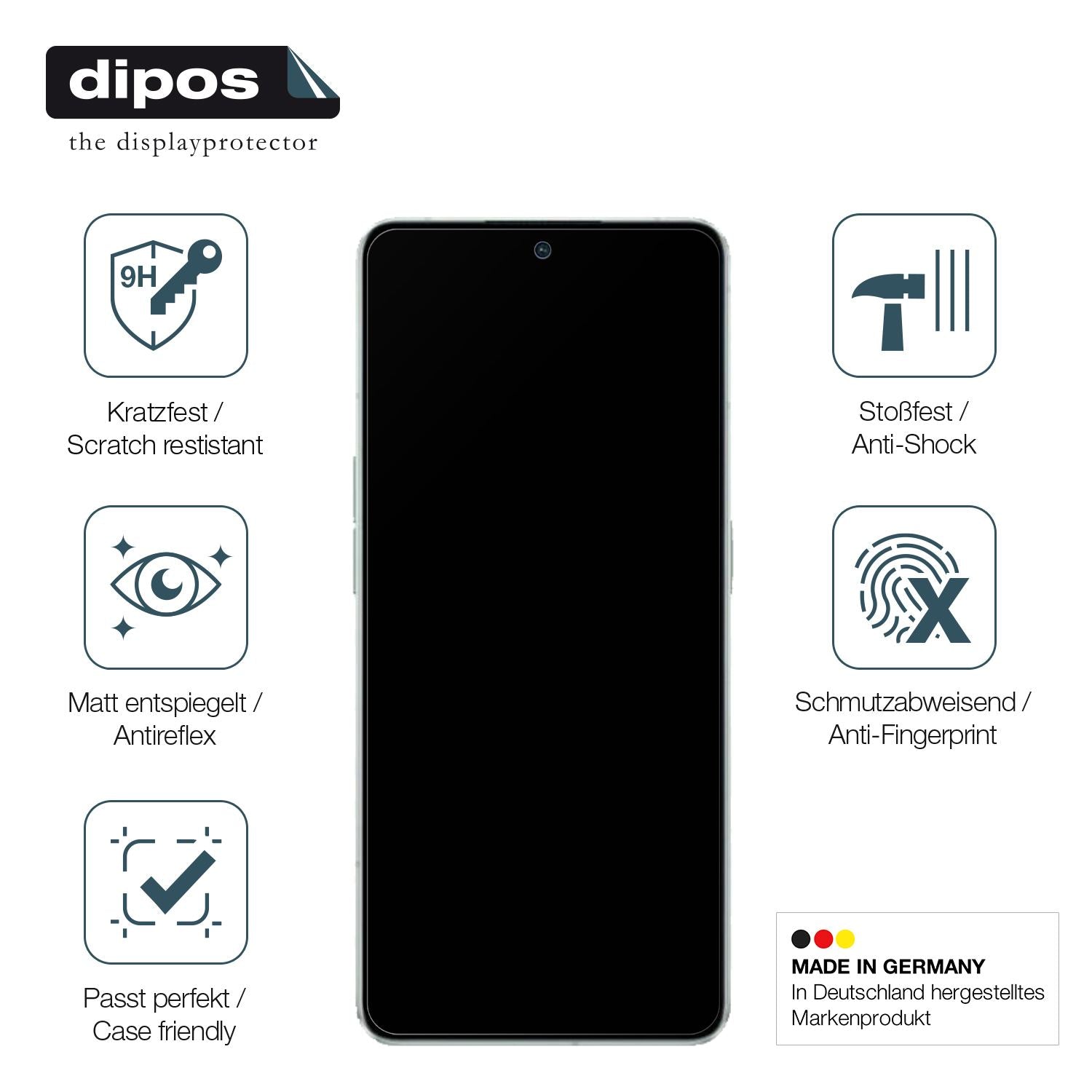 2x 9H Schutzfolie matt für Oppo Reno8 Pro Plus Pan (7)
