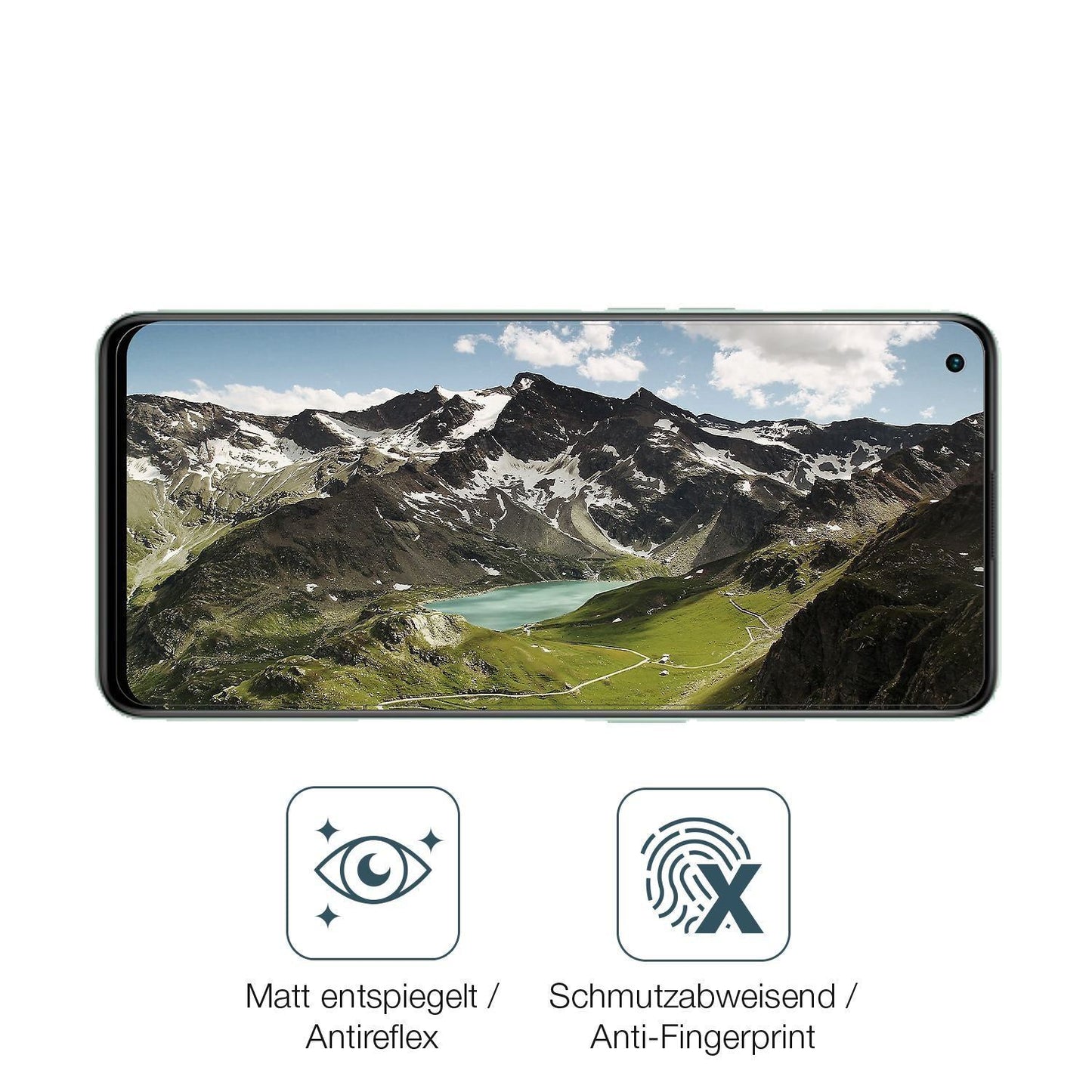 2x 9H Schutzfolie matt für Oppo Reno8 Lite Panzerf (5)