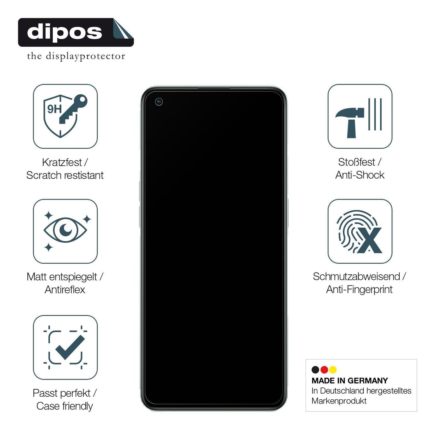 2x 9H Schutzfolie matt für Oppo Reno8 Lite Panzerf (7)