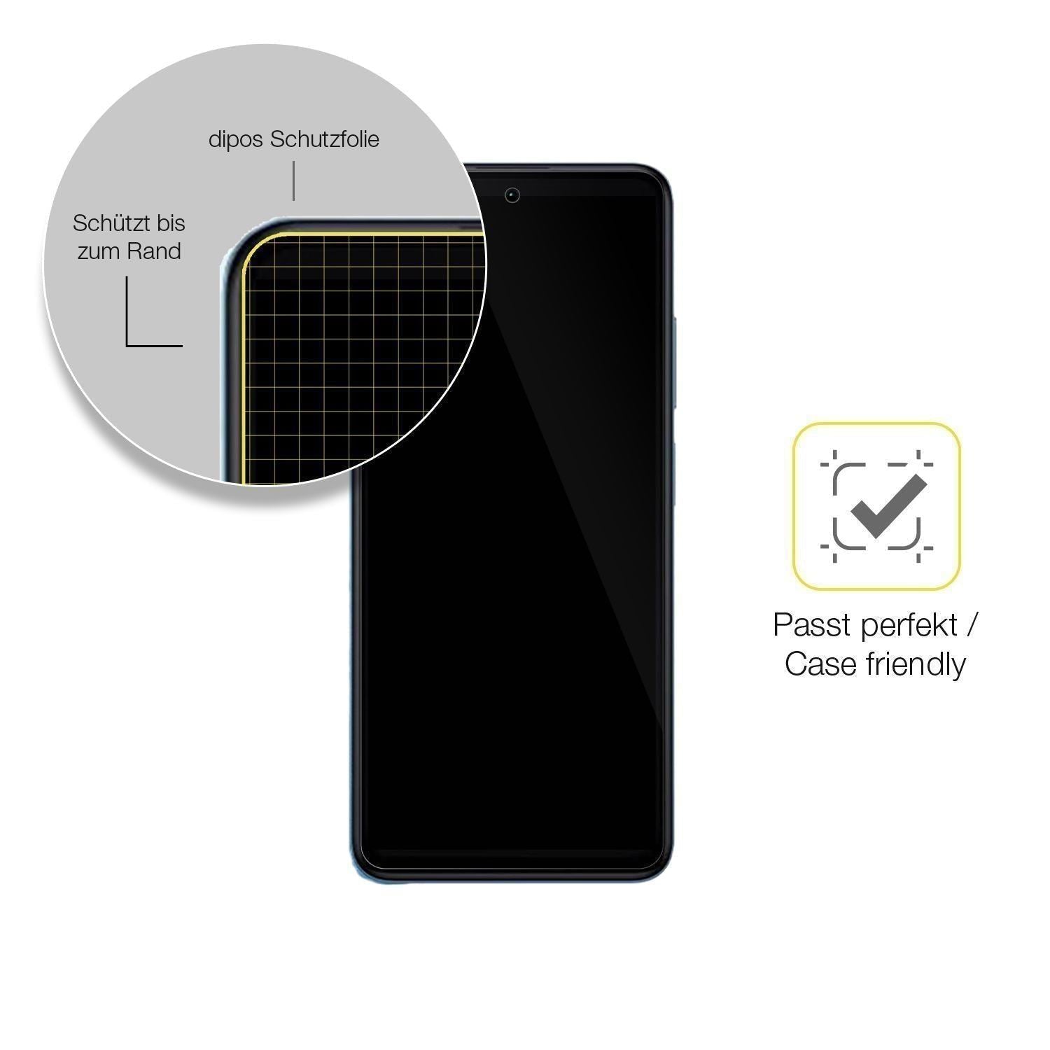 2x 3D Full Cover Schutzfolie für Xiaomi Redmi Note (6)