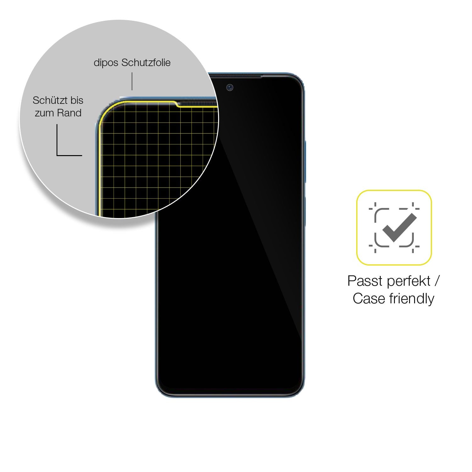 3x 3D Full Cover Schutzfolie für Xiaomi Redmi Note (6)