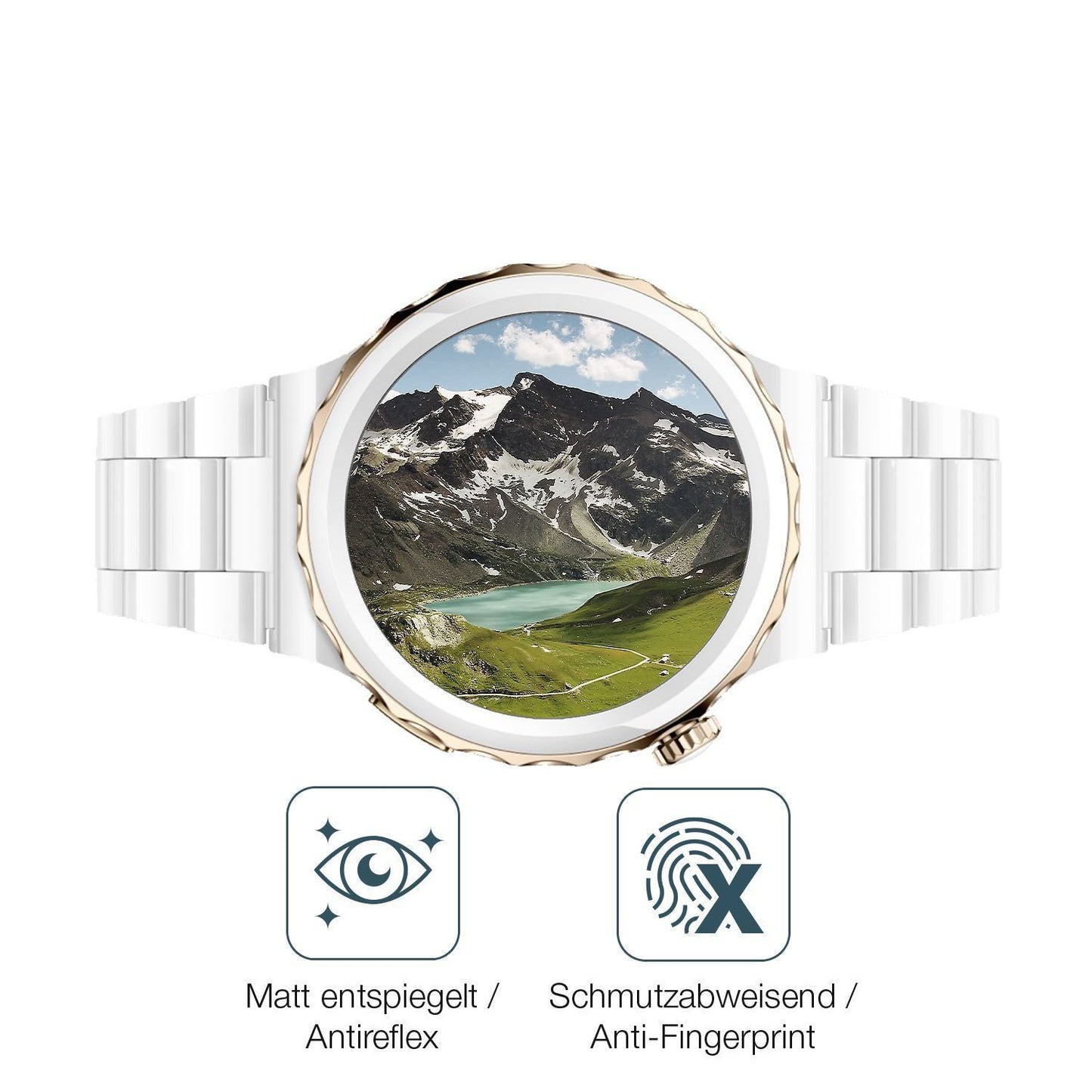 1x 9H Schutzfolie matt für Huawei Watch GT3 Pro Ce (5)
