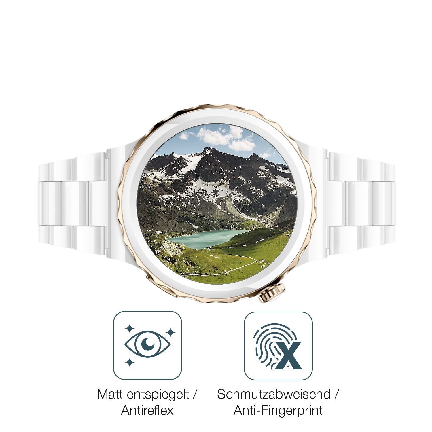 1x 9H Schutzfolie matt für Huawei Watch GT3 Pro Ce (5)