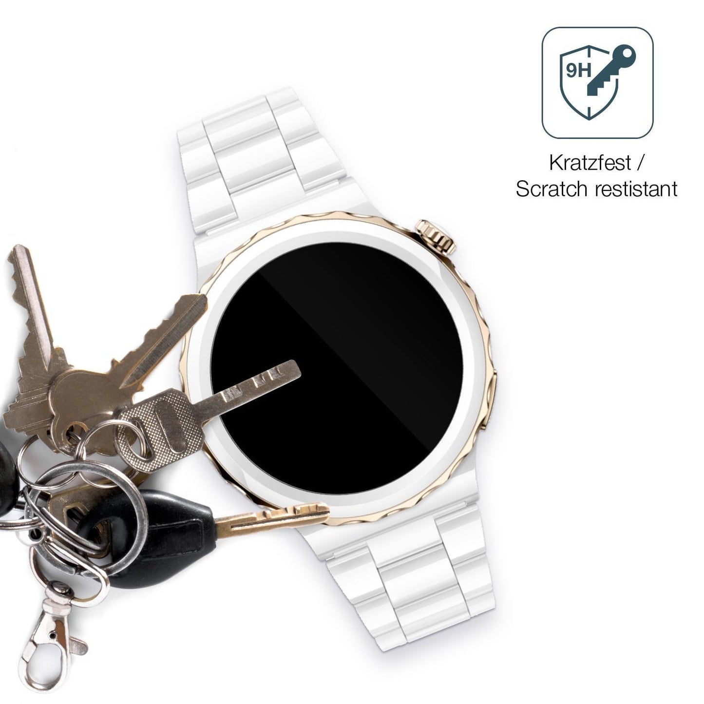 2x 9H Schutzfolie für Huawei Watch GT3 Pro Ceramic (3)