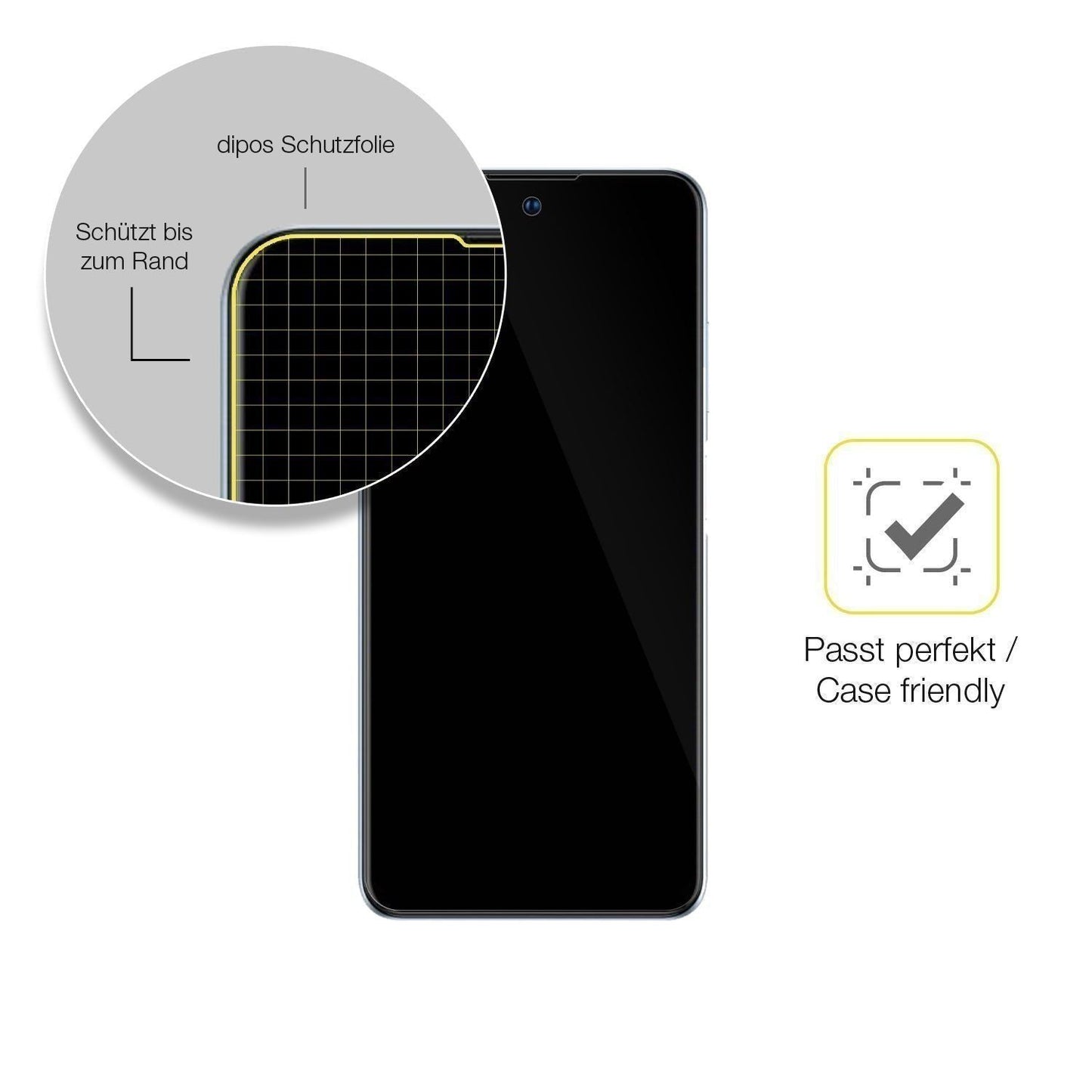 2x 3D Full Cover Schutzfolie für ZTE Blade V40 (6)