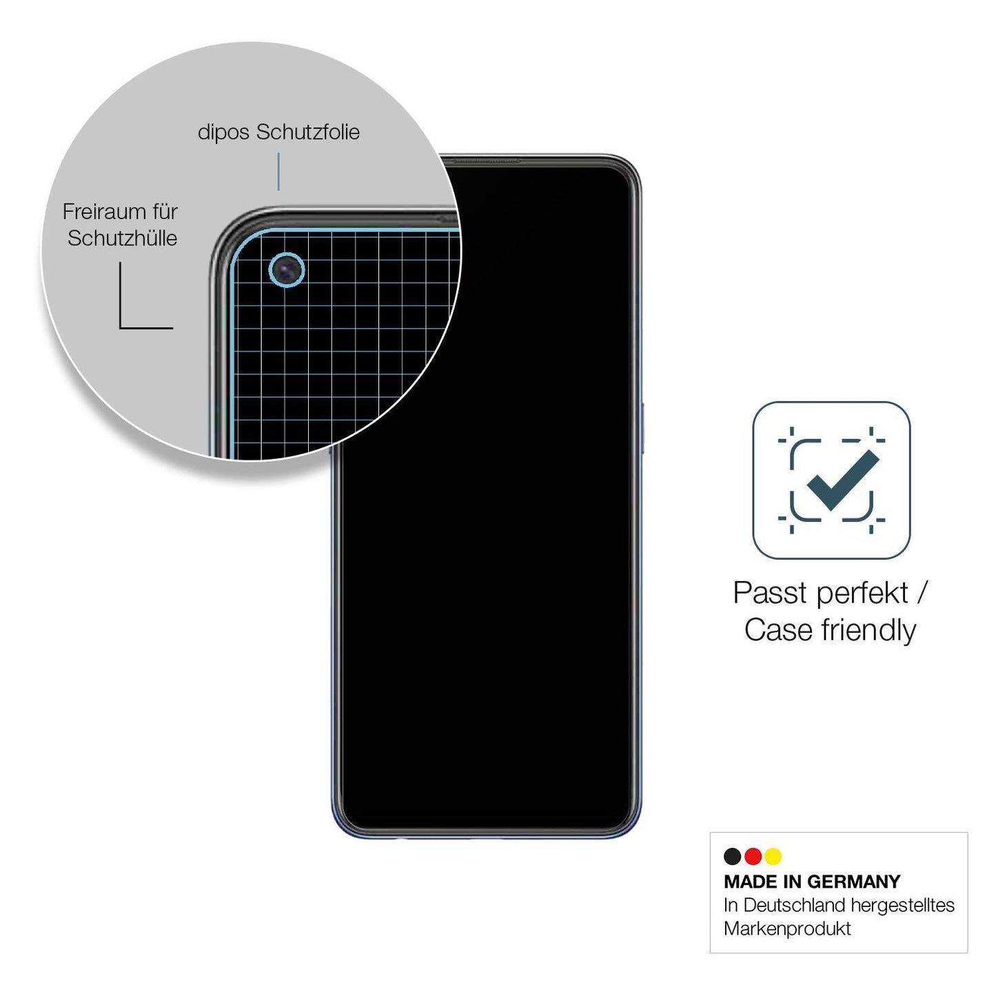 1x 9H Schutzfolie matt für Oppo F19 Panzerfolie (6)