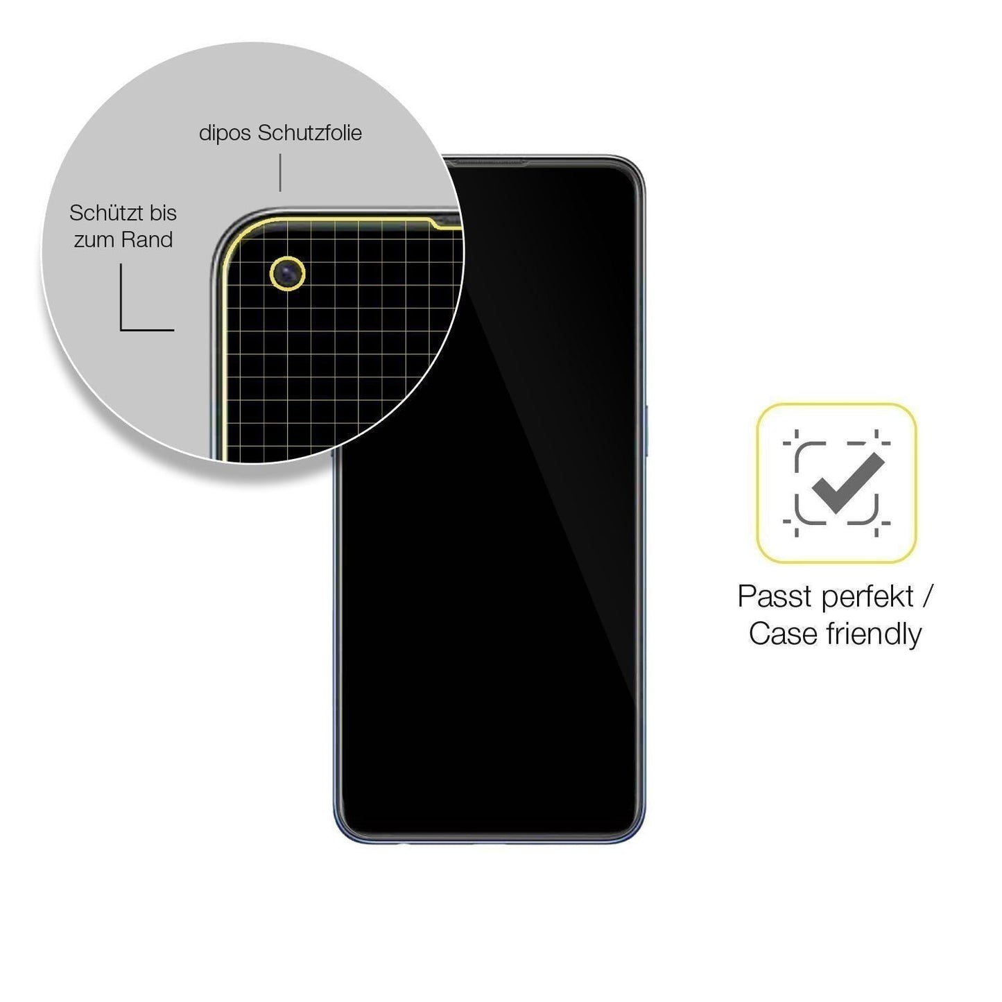 2x 3D Full Cover Schutzfolie für Oppo F19 (6)