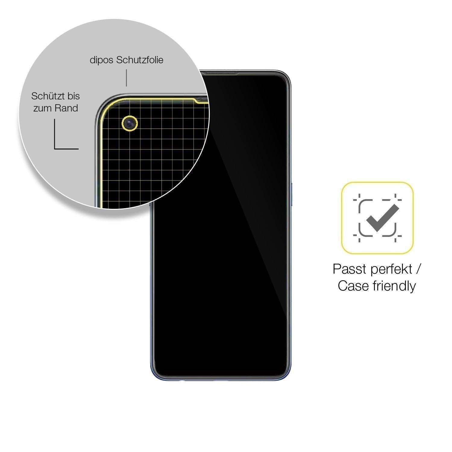 2x 3D Full Cover Schutzfolie für Oppo F19 (6)