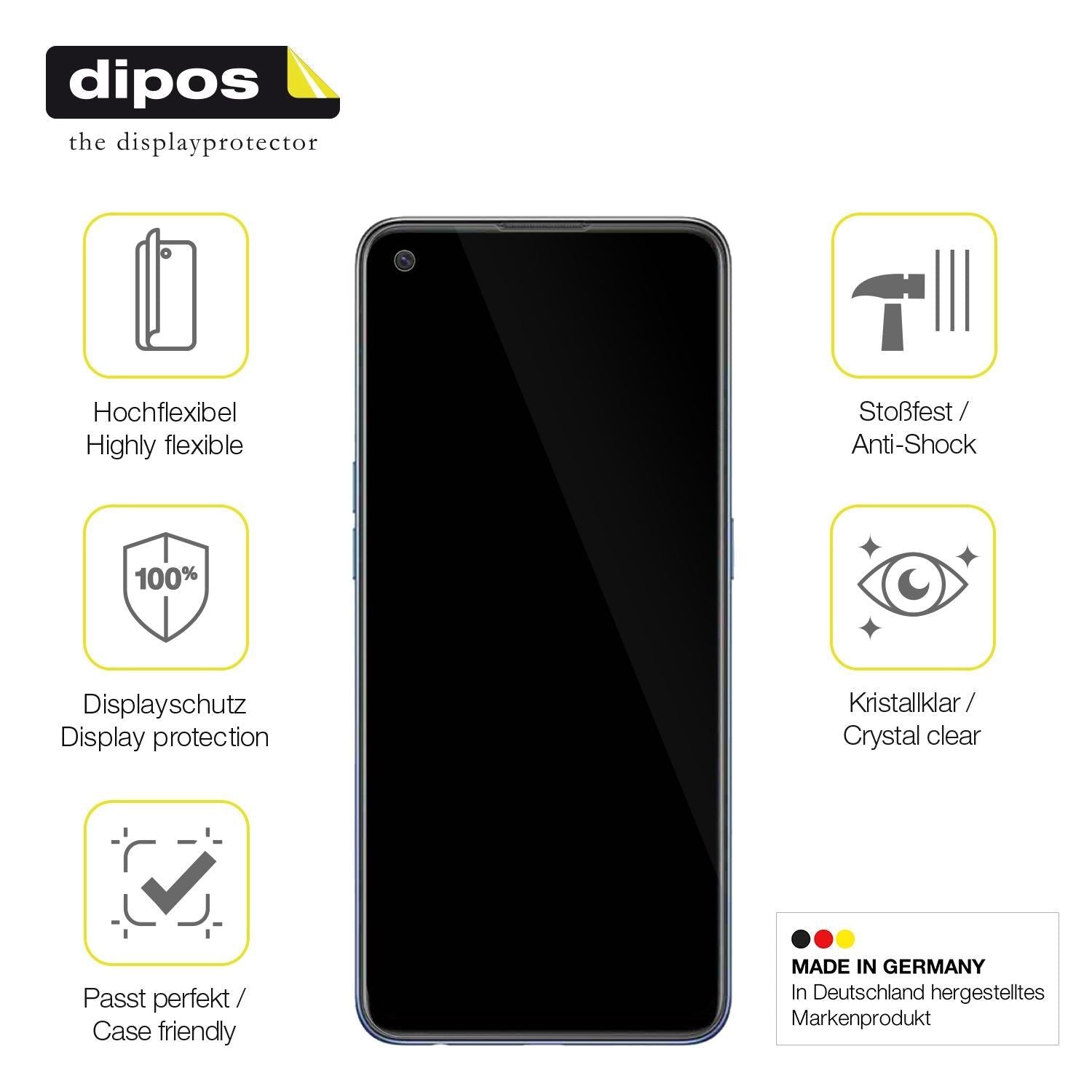 2x 3D Full Cover Schutzfolie für Oppo F19 (7)