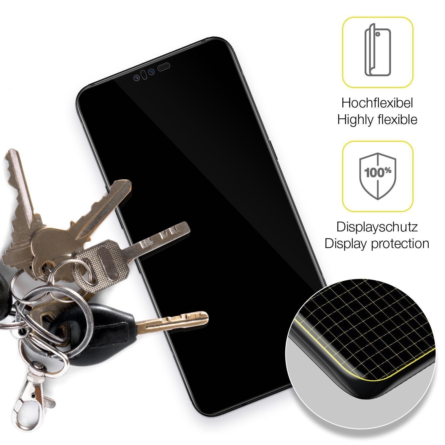 3x 3D Full Cover Schutzfolie für LG V50 ThinQ (3)