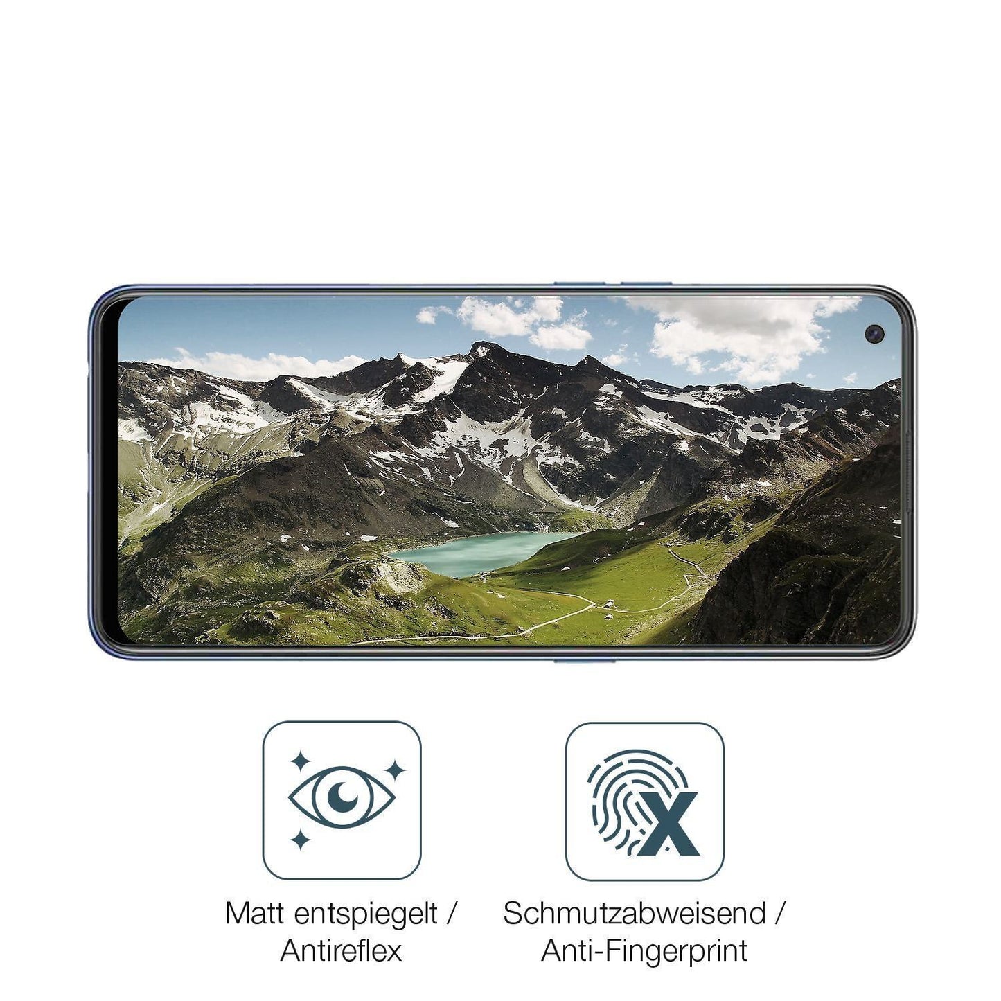 2x 9H Schutzfolie matt für Oppo F19 Panzerfolie (5)