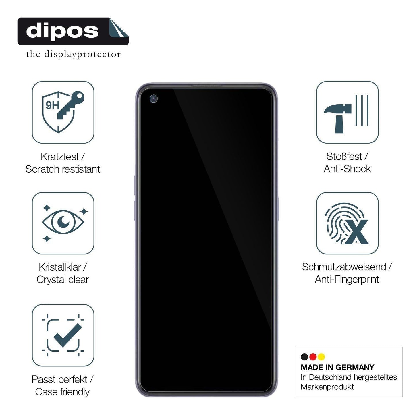 1x 9H Schutzfolie für Oppo Reno6 Lite Panzerfolie (7)