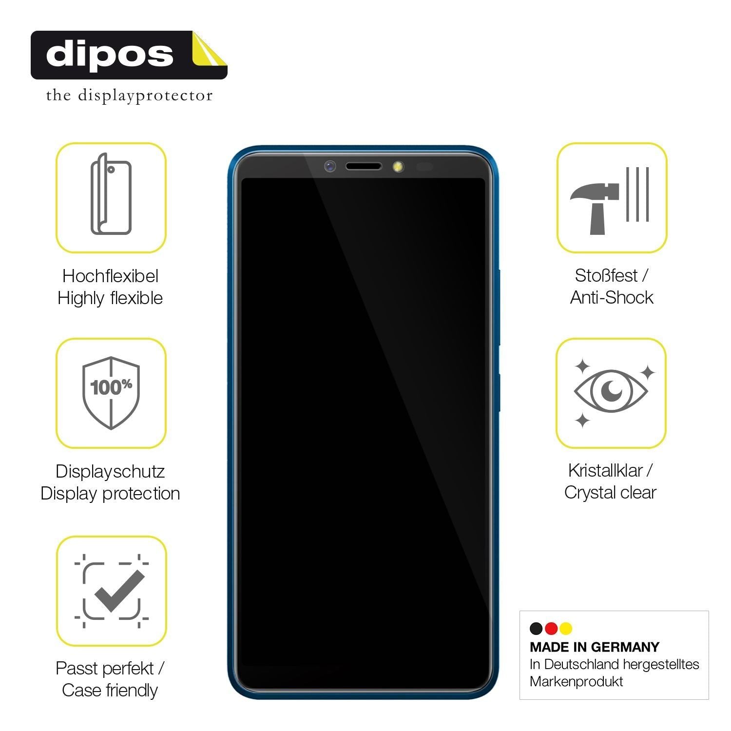 3x 3D Full Cover Schutzfolie für BQ 6030G Practic (7)