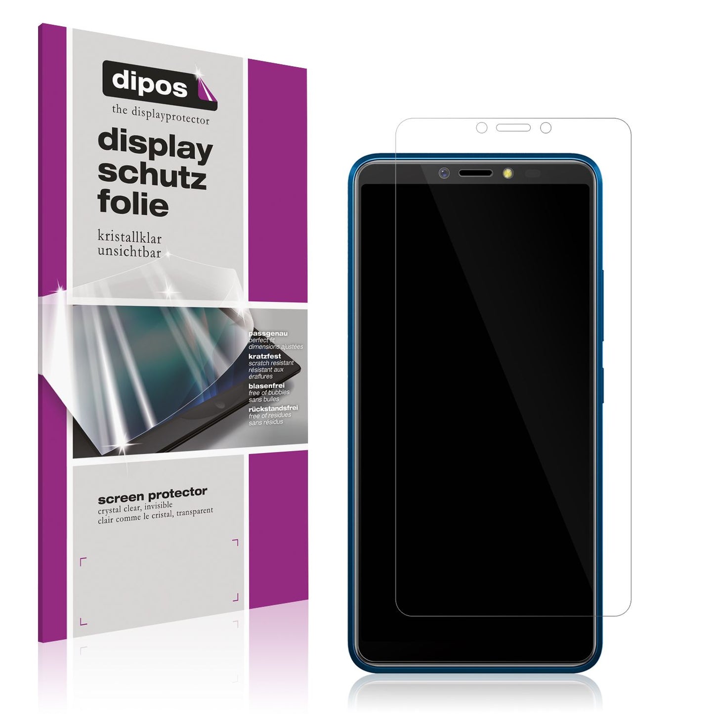 6x Schutzfolie klar für BQ 6030G Practic Display-S (1)
