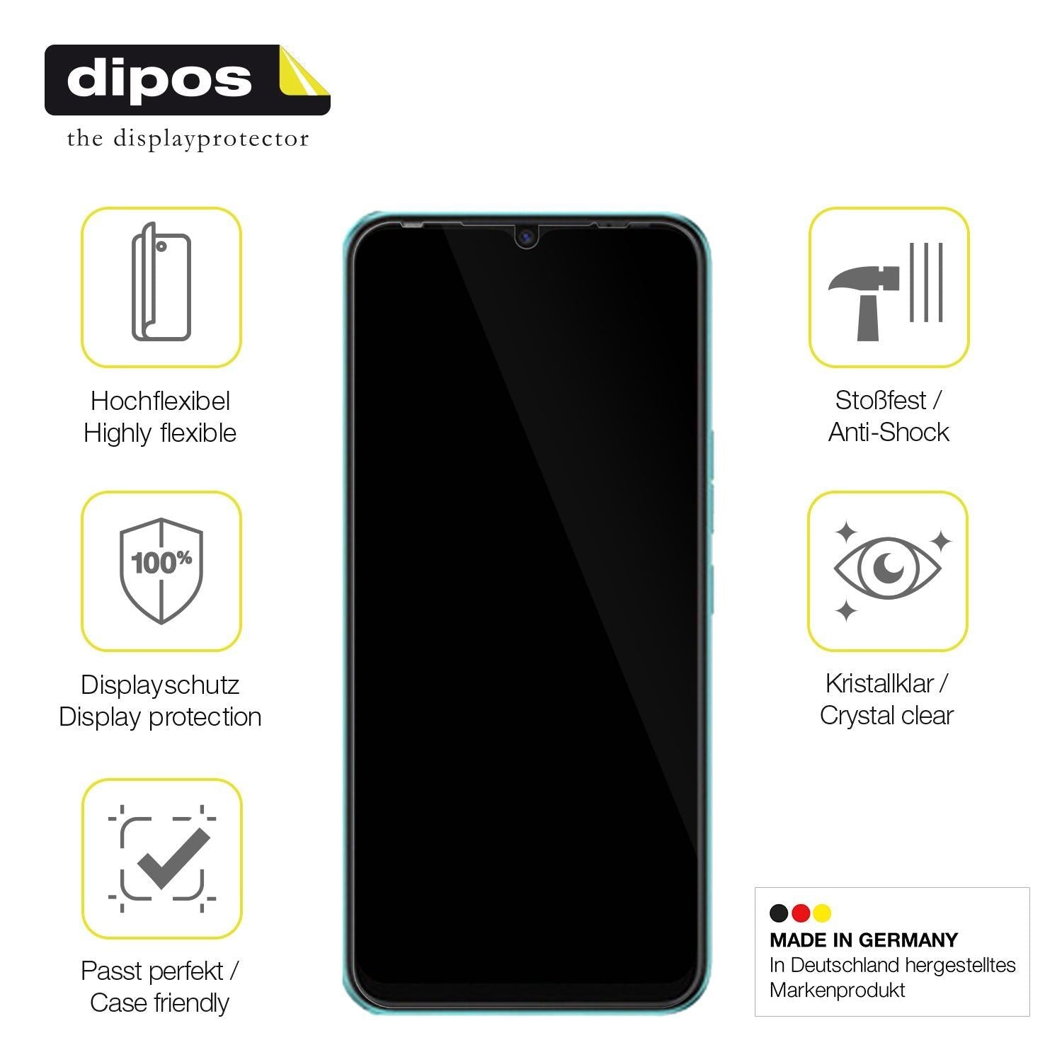 3x 3D Full Cover Schutzfolie für TECNO Spark 8C (7)