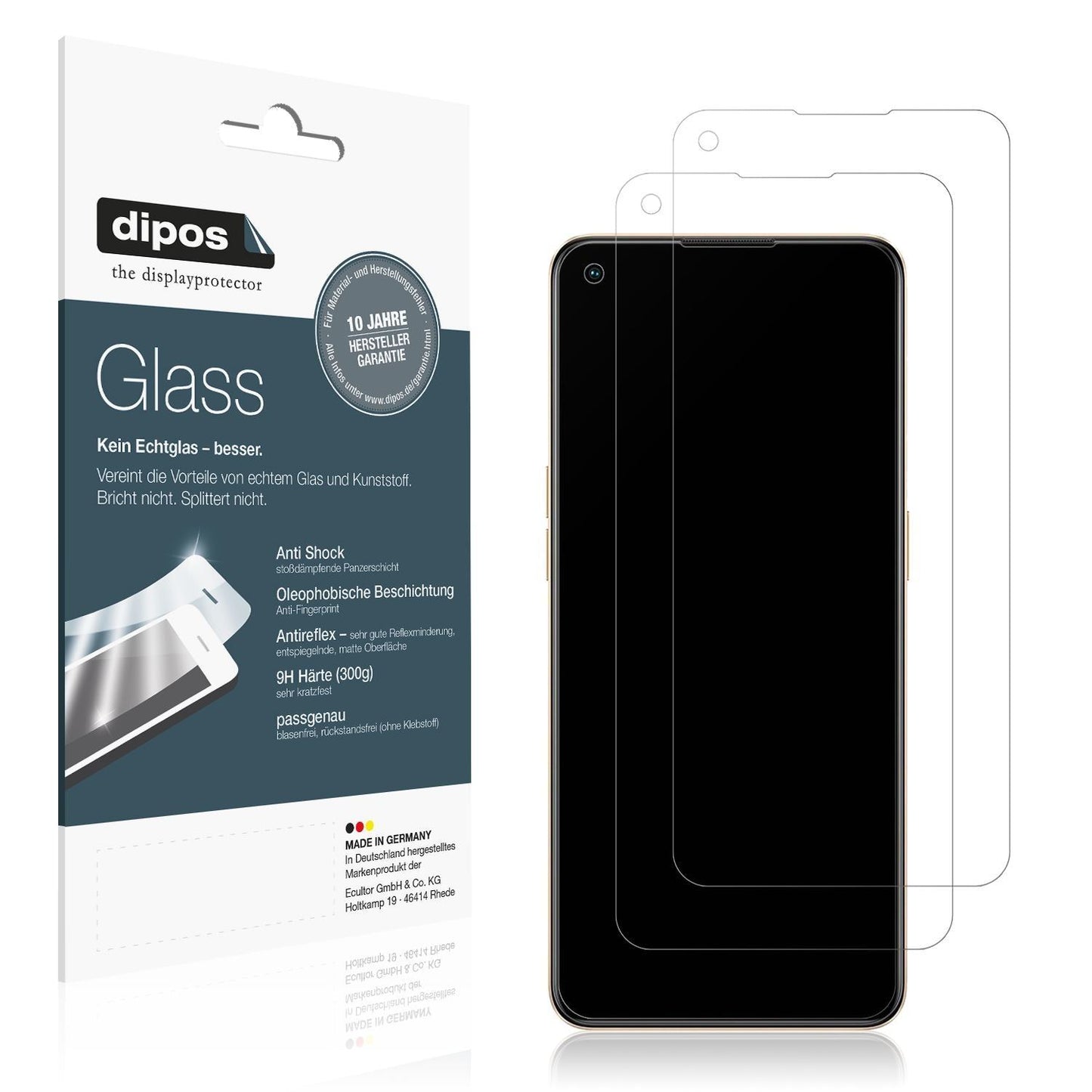 2x 9H Schutzfolie matt für Oppo F21 Pro Panzerfoli (1)