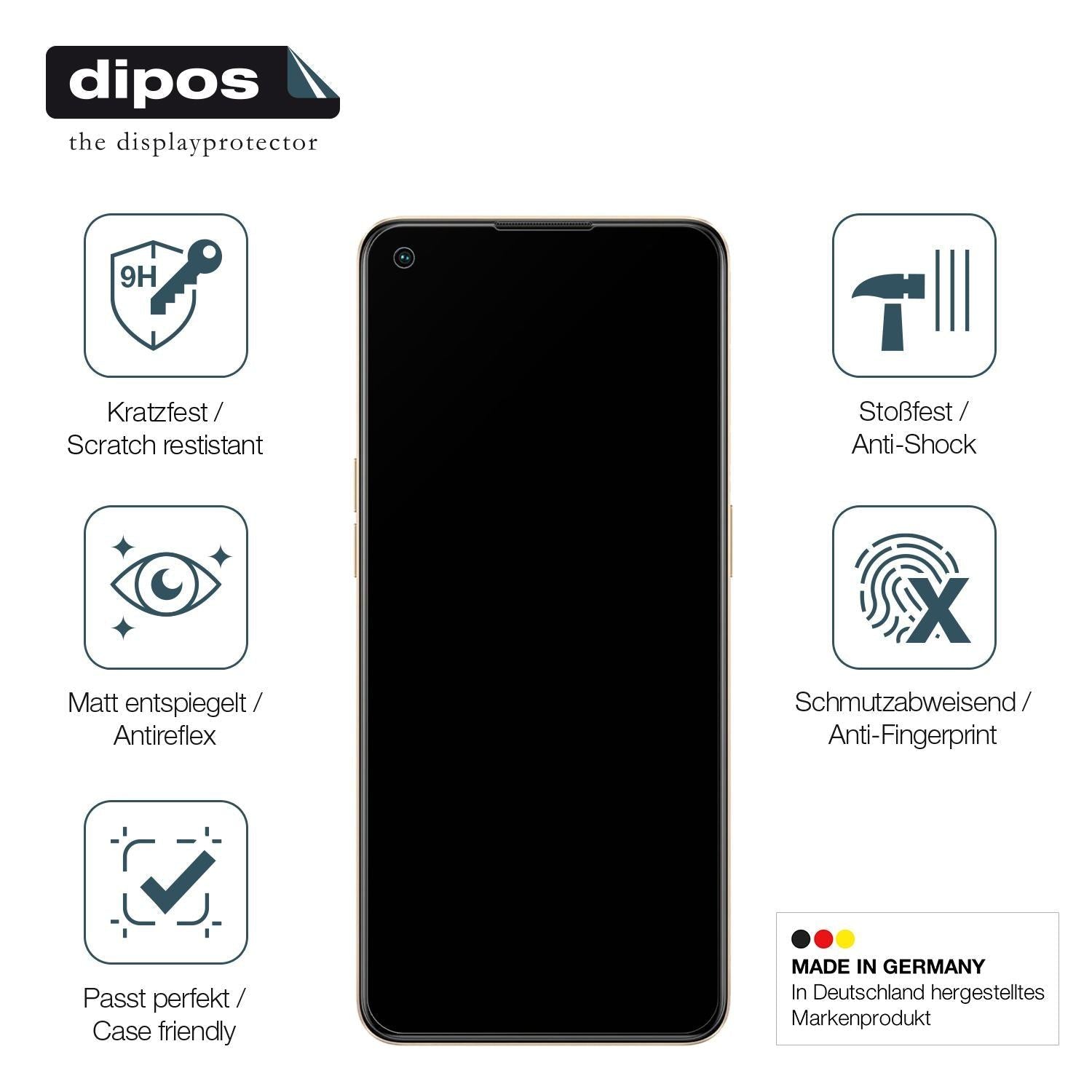 2x 9H Schutzfolie matt für Oppo F21 Pro Panzerfoli (7)