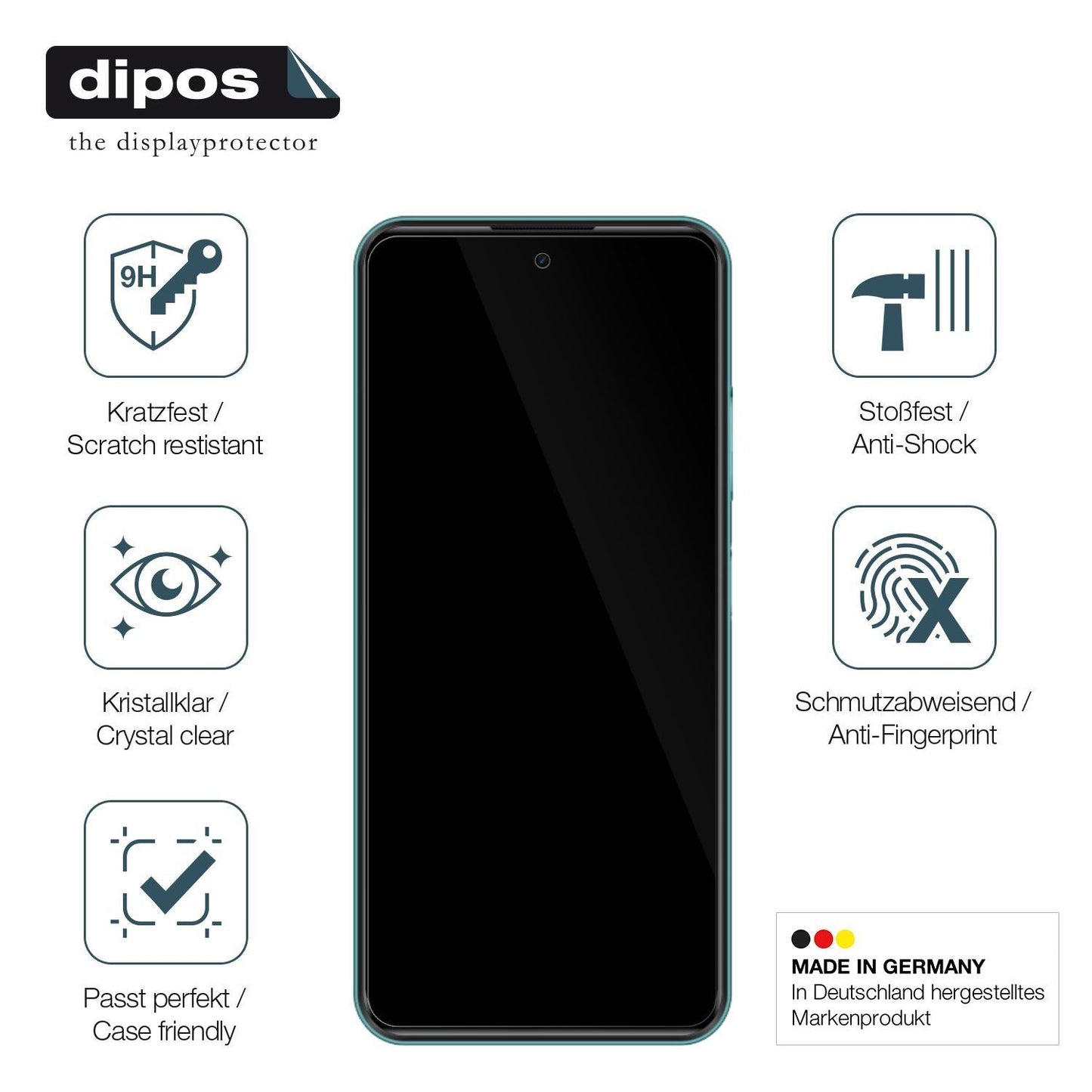 1x 9H Schutzfolie für Infinix Hot 11 (2022) Panzer (7)