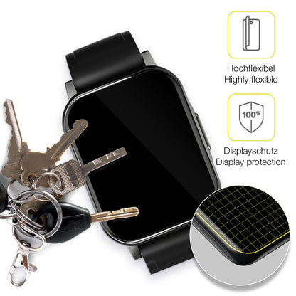 2x 3D Full Cover Schutzfolie für Haylou LS02 watch (3)