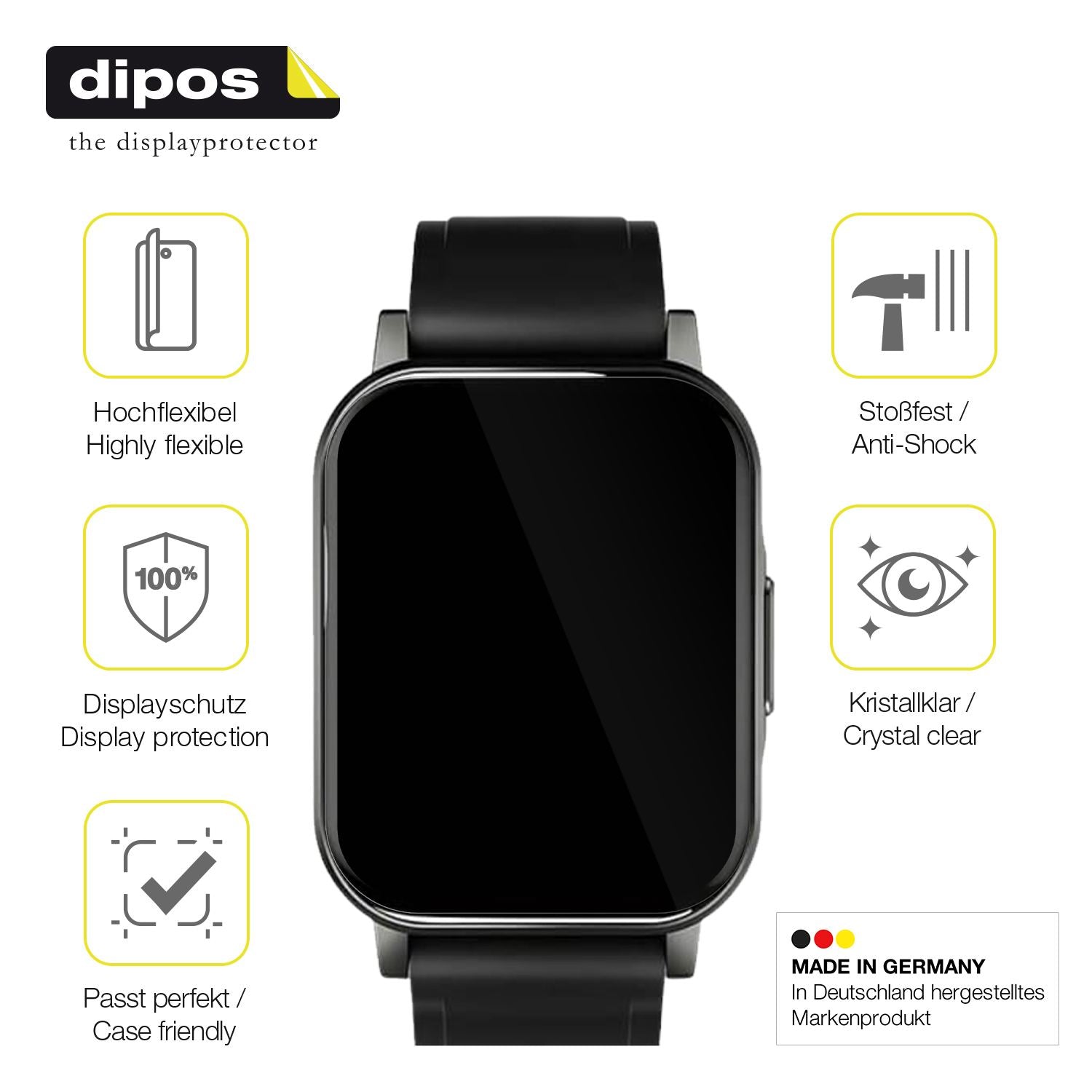 2x 3D Full Cover Schutzfolie für Haylou LS02 watch (7)