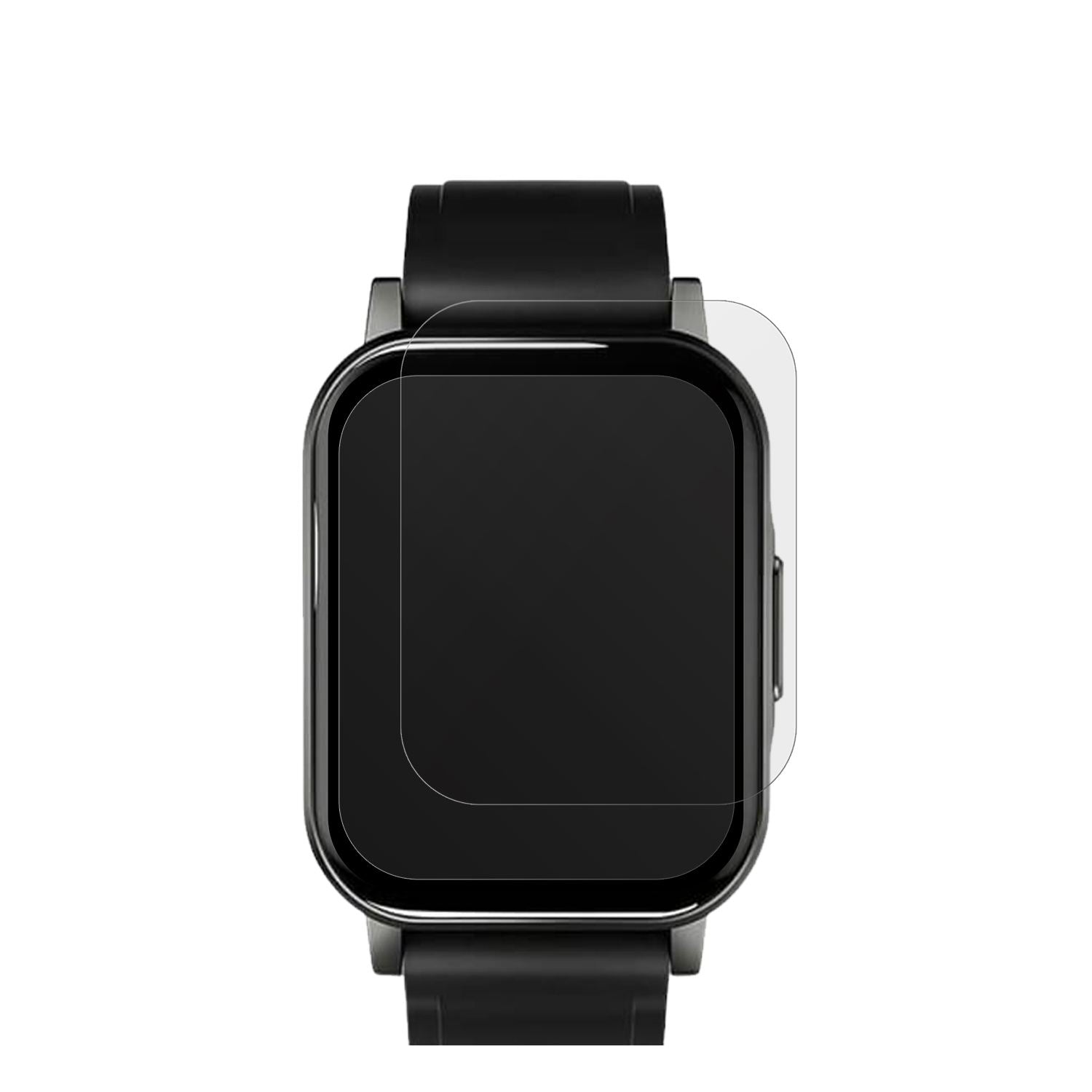 2x Schutzfolie matt für Haylou LS02 watch Display- (2)