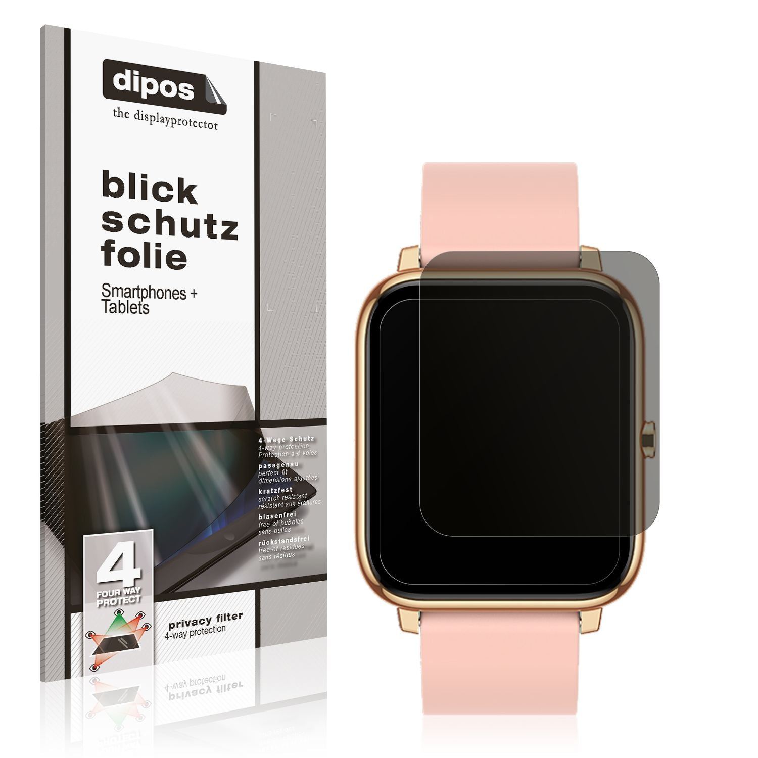 Blickschutzfolie für Kalinco CS201C Smartwatch mat (1)