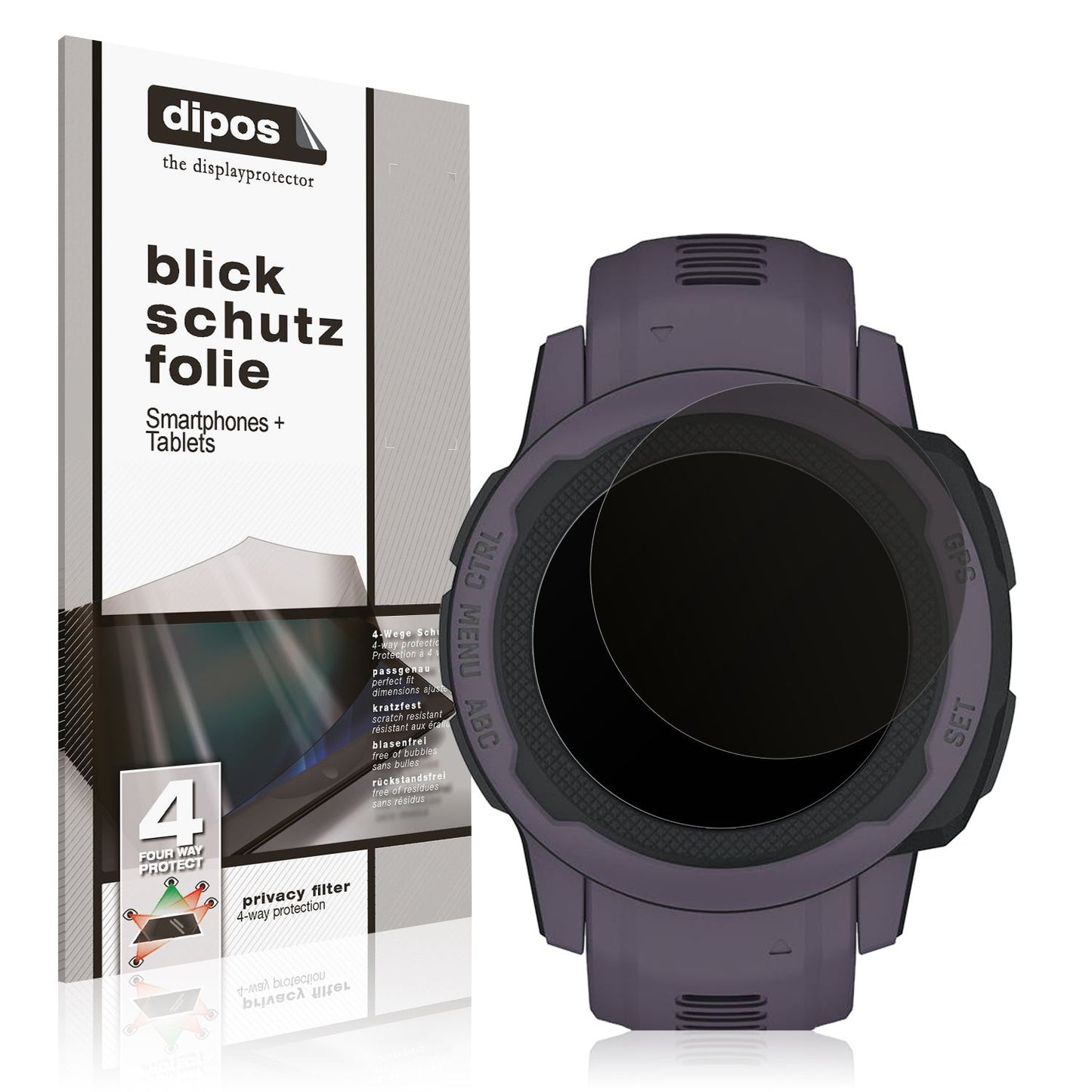 Blickschutzfolie für Garmin Instinct 2S (45mm) mat (1)