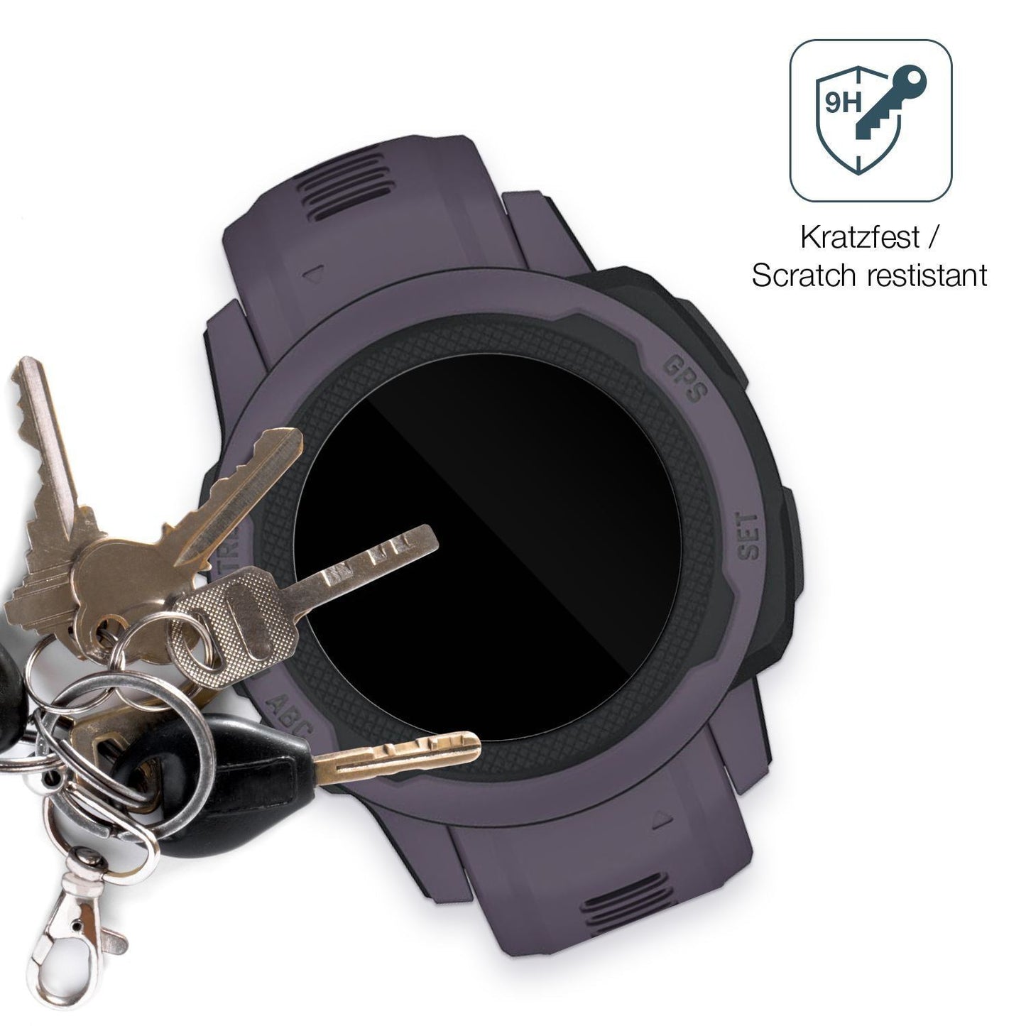 1x 9H Schutzfolie für Garmin Instinct 2S (40mm) Pa (3)