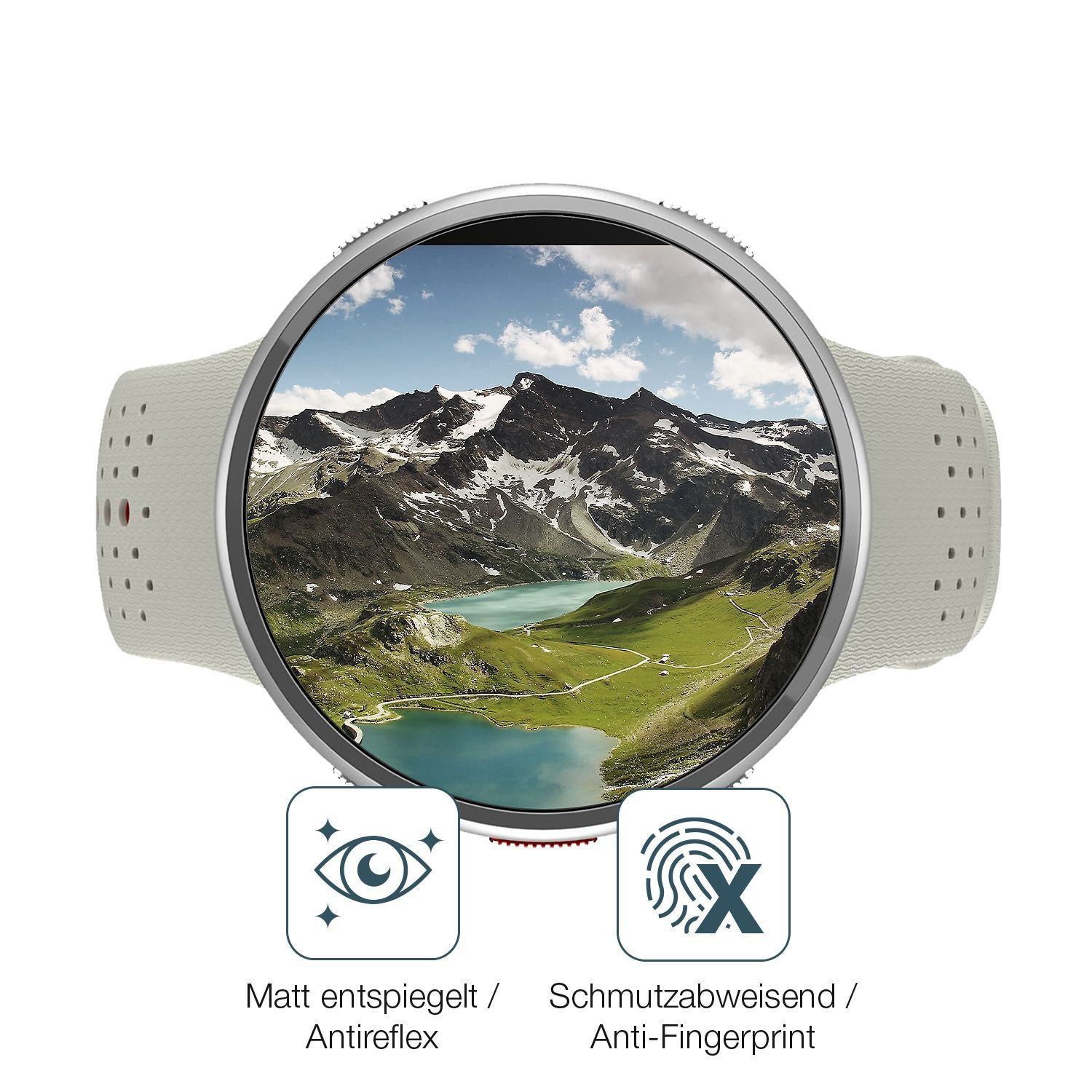 2x 9H Schutzfolie matt für Polar Pacer Pro Panzerf (5)