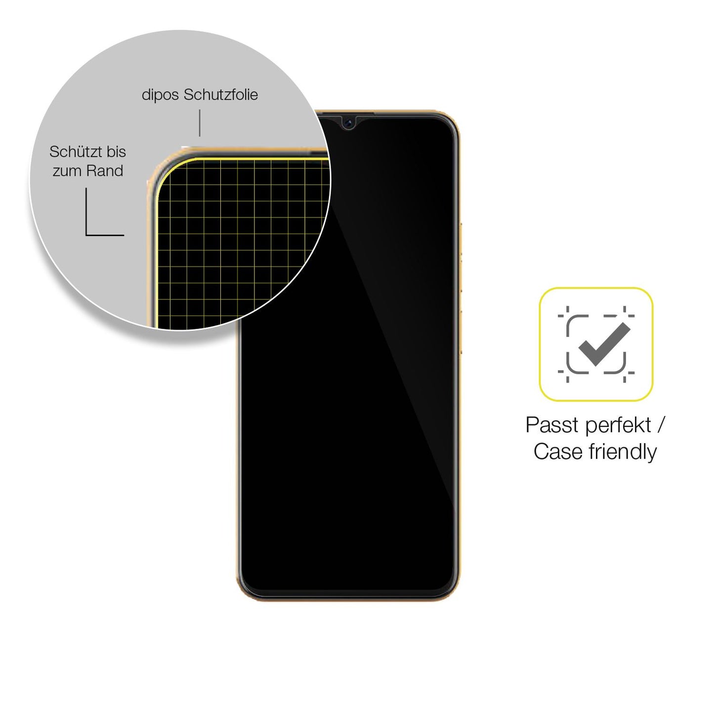 3x 3D Full Cover Schutzfolie für Coolpad Cool 20 P (6)