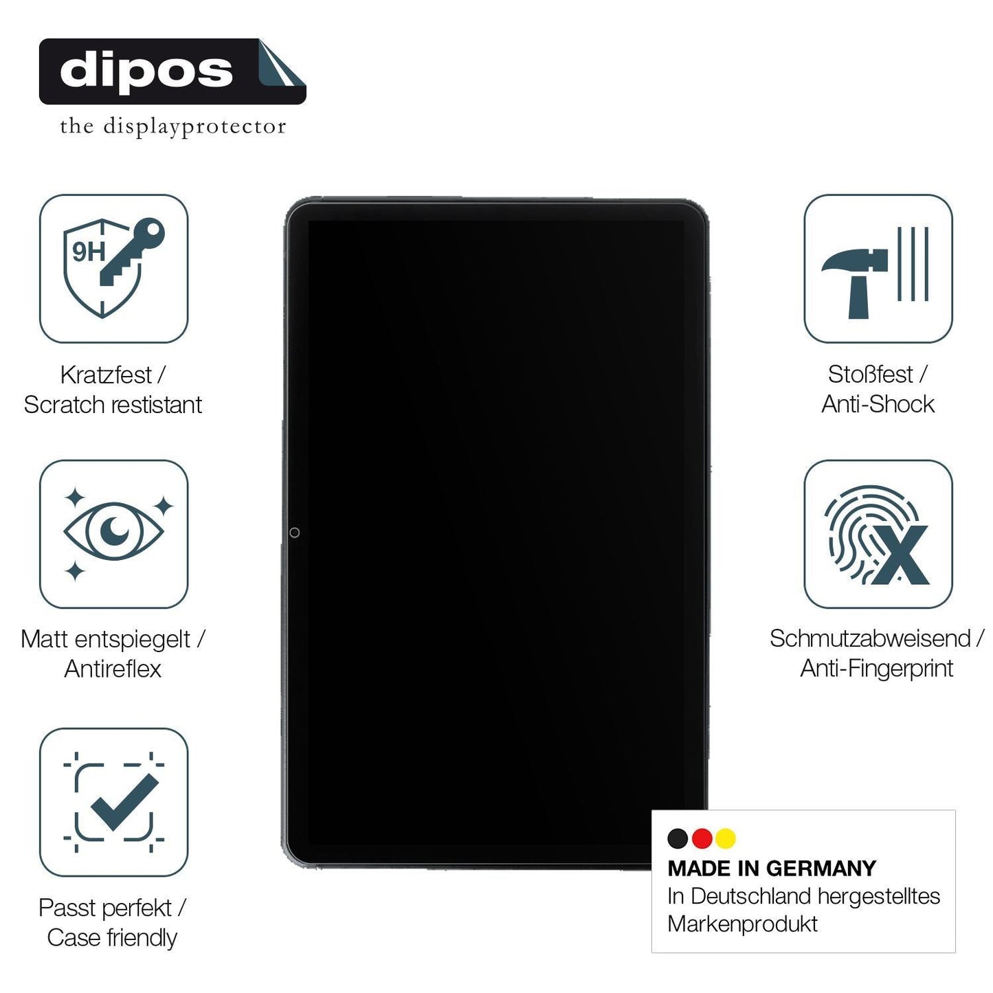 1x 9H Schutzfolie matt für Medion Lifetab P10752 P (7)