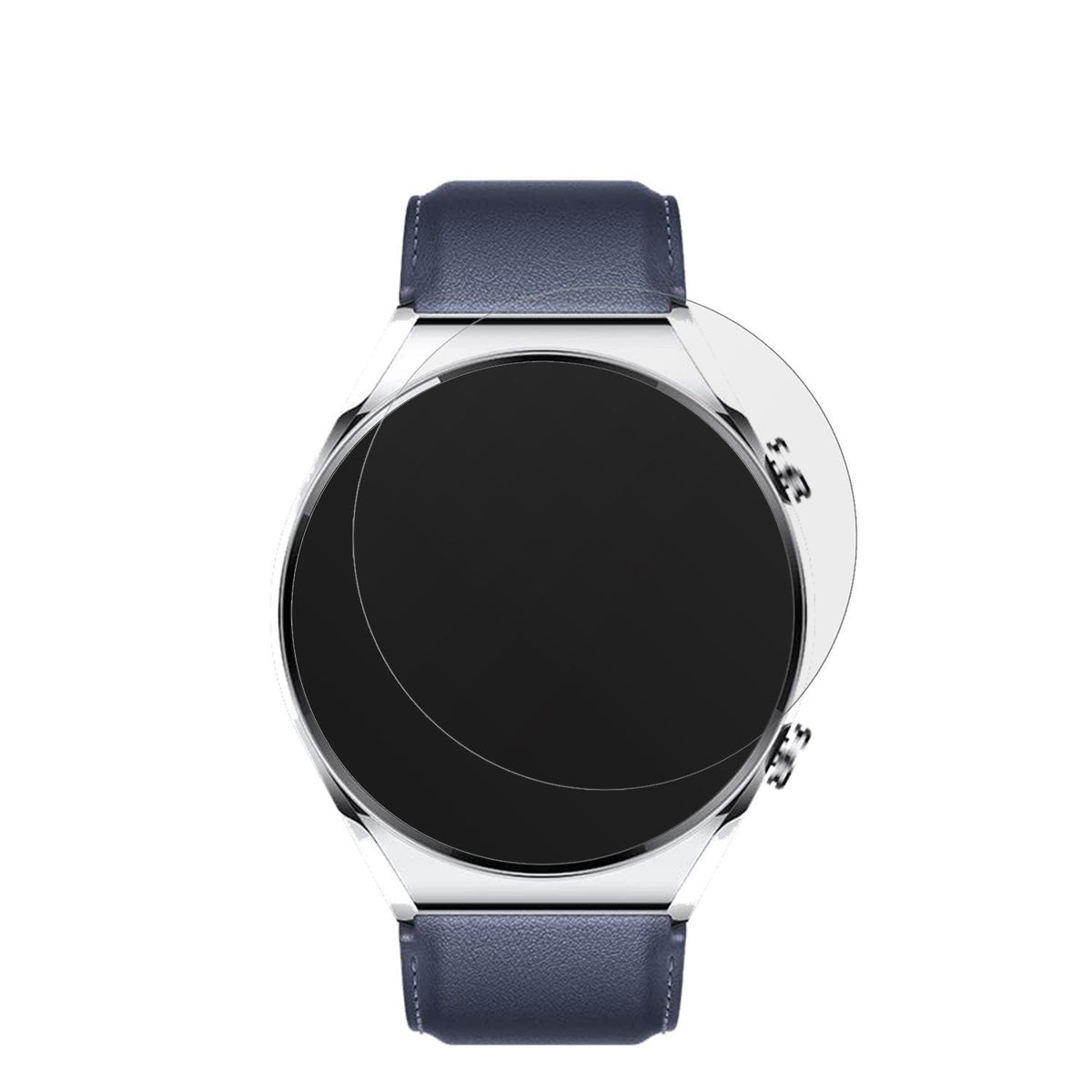 2x Schutzfolie matt für Xiaomi Watch S1 Display-Sc (2)