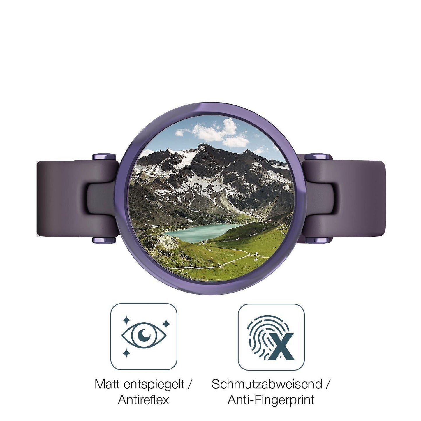 2x 9H Schutzfolie matt für Garmin Lily Sport Smart (5)