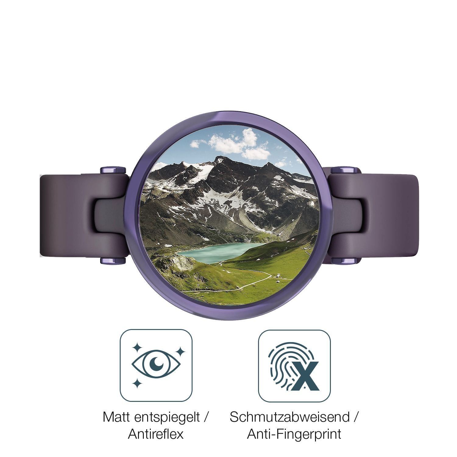2x 9H Schutzfolie matt für Garmin Lily Sport Smart (5)