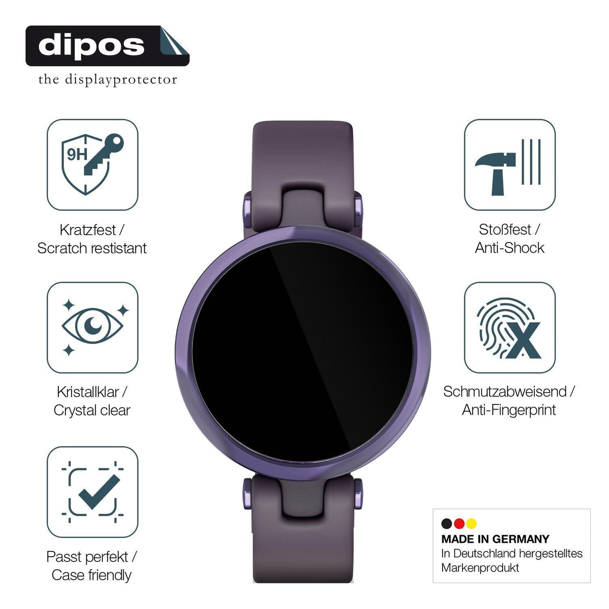2x 9H Schutzfolie für Garmin Lily Sport Smartwatch (7)