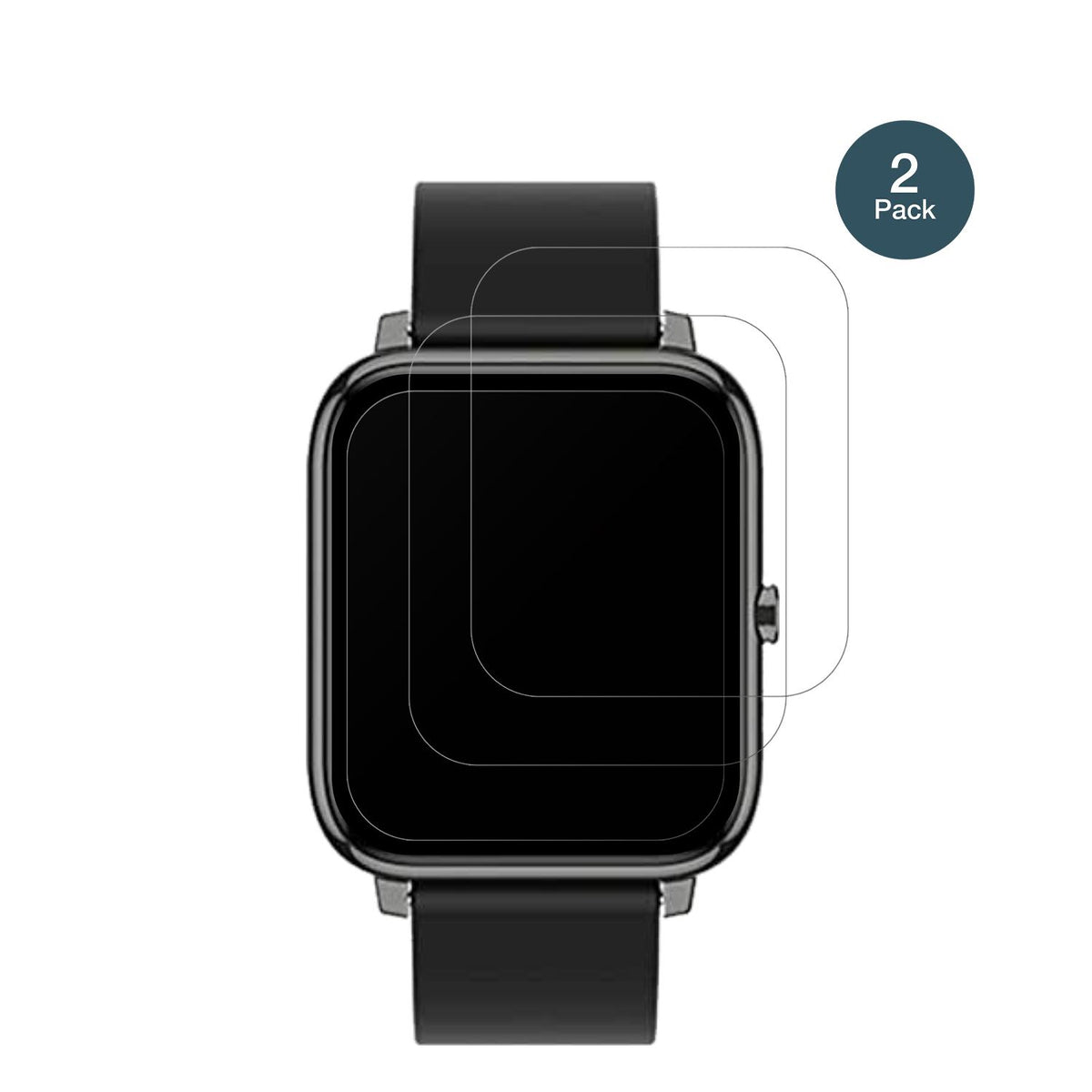 1x 9H Schutzfolie matt für Popglory Smartwatch Pan (2)