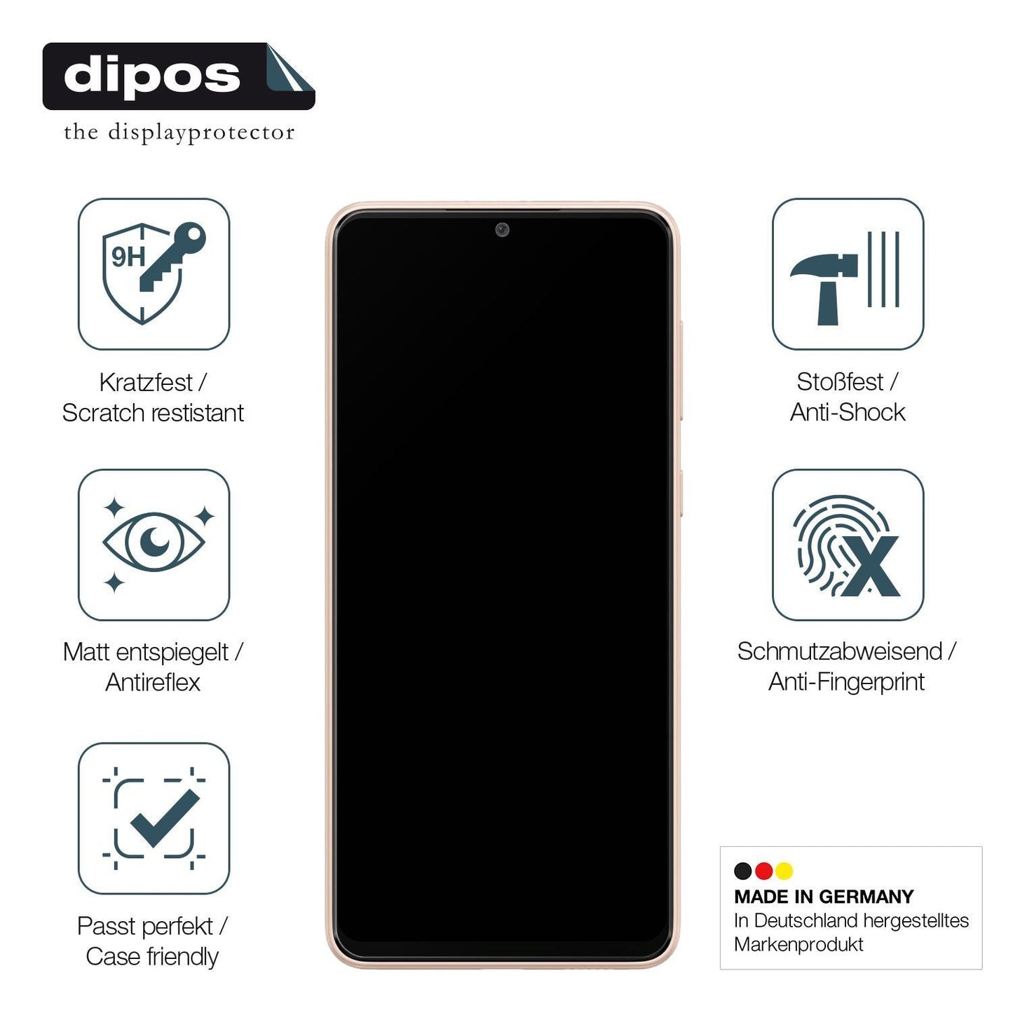 1x 9H Schutzfolie matt für Samsung Galaxy A33 5G P (7)