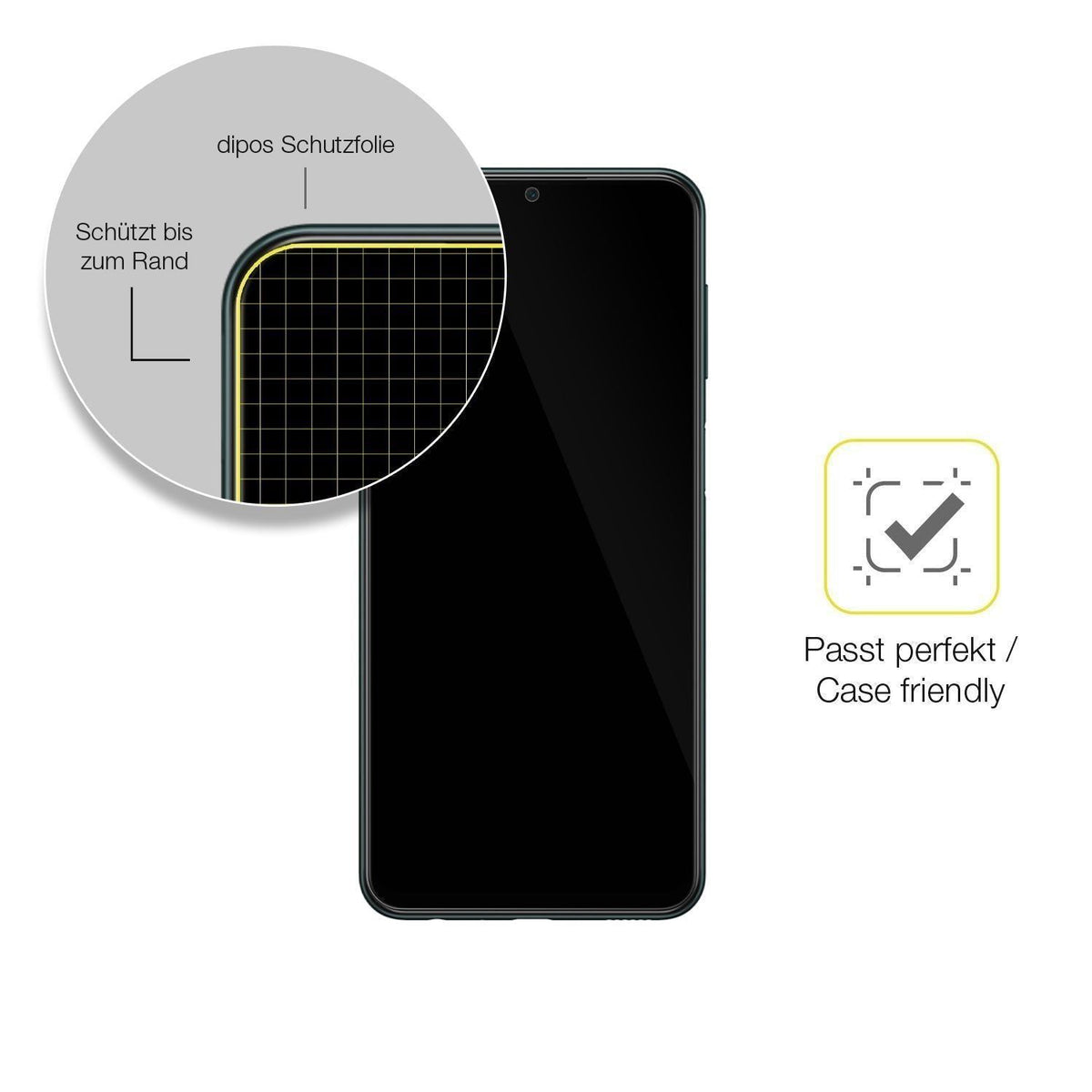 2x 3D Full Cover Schutzfolie für Samsung Galaxy M2 (6)