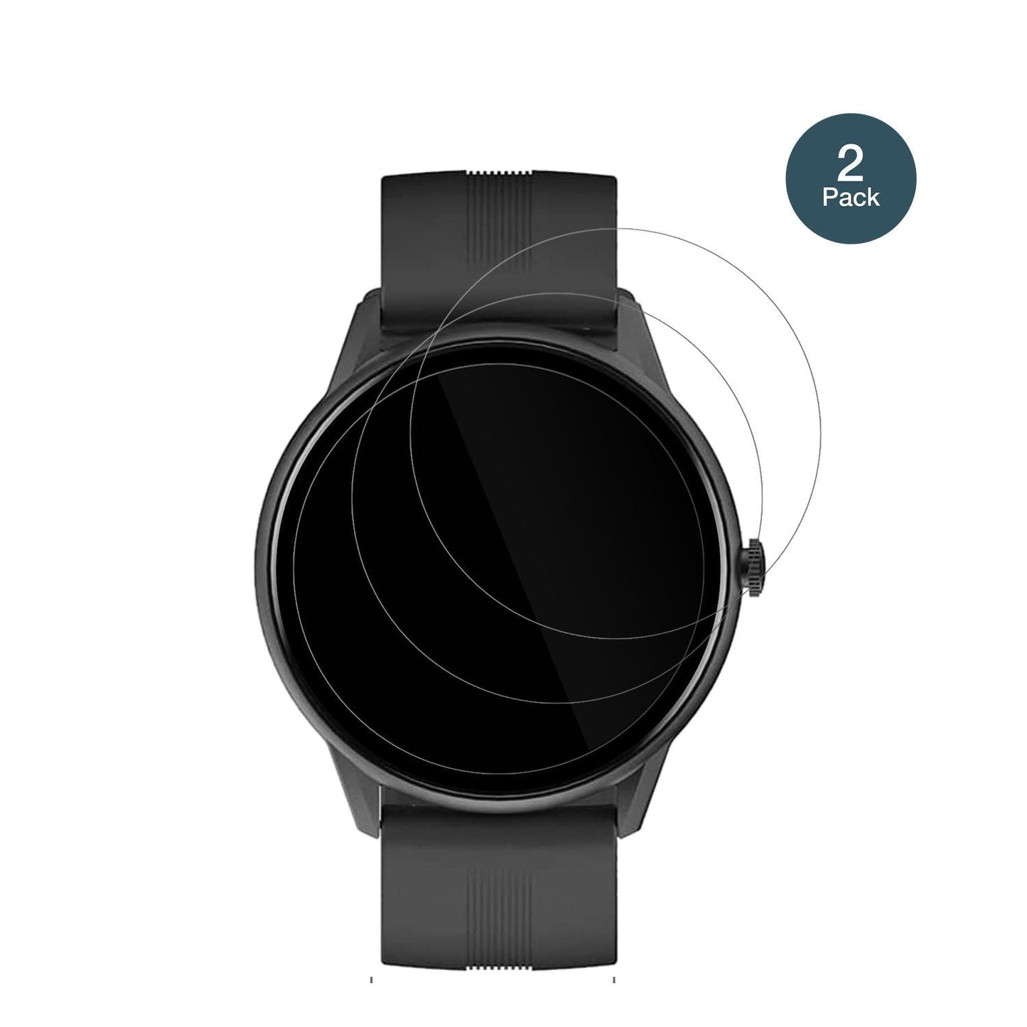 1x 9H Schutzfolie für Lytimes 1,3 Zoll Smartwatch  (2)