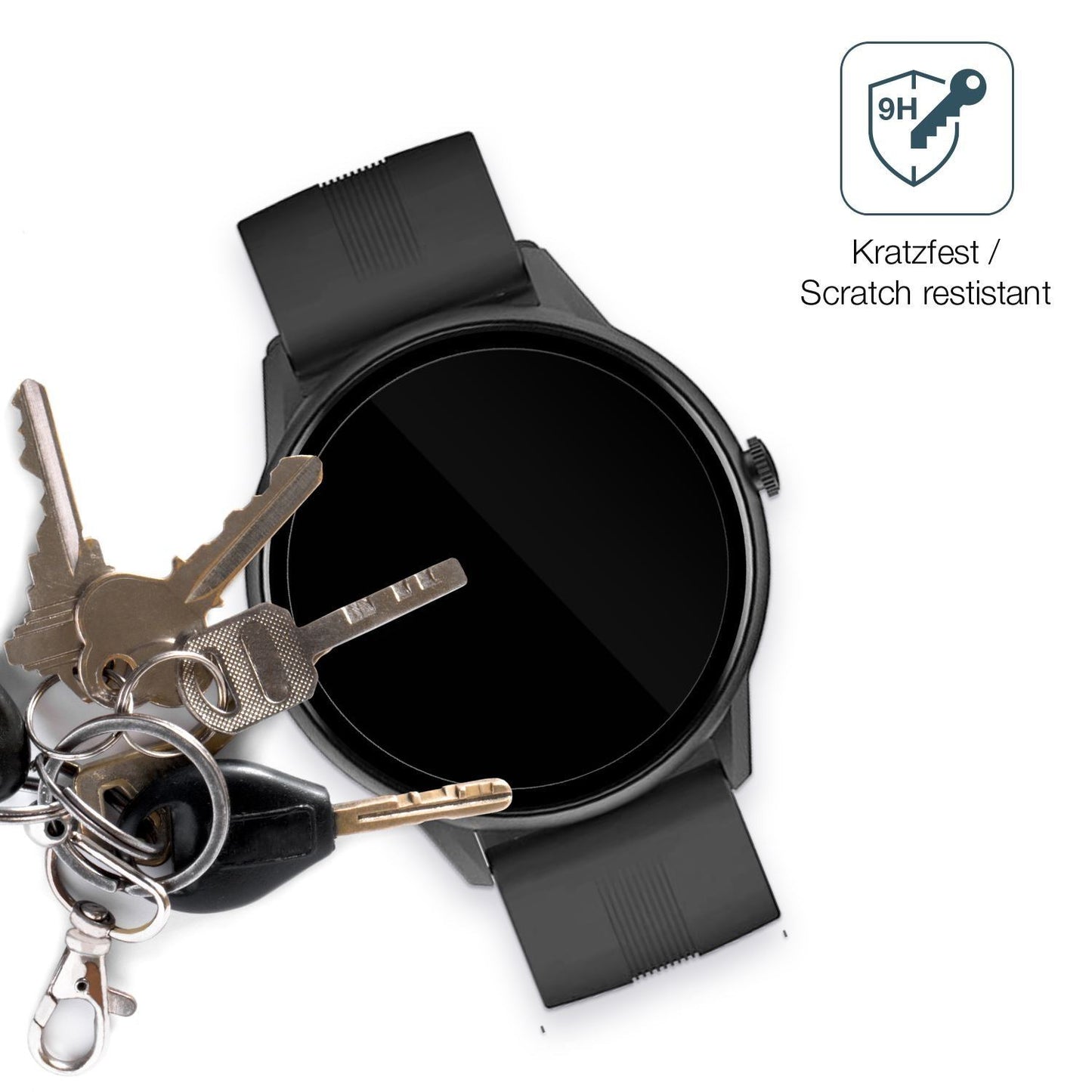 1x 9H Schutzfolie für Lytimes 1,3 Zoll Smartwatch  (3)
