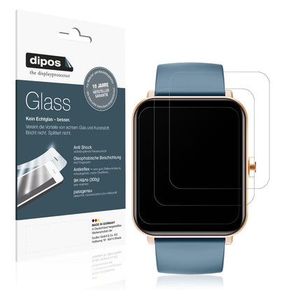 1x 9H Schutzfolie matt für Huakua G50 Smartwatch P (1)