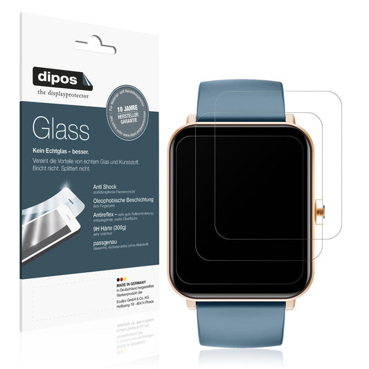 1x 9H Schutzfolie matt für Huakua G50 Smartwatch P (1)