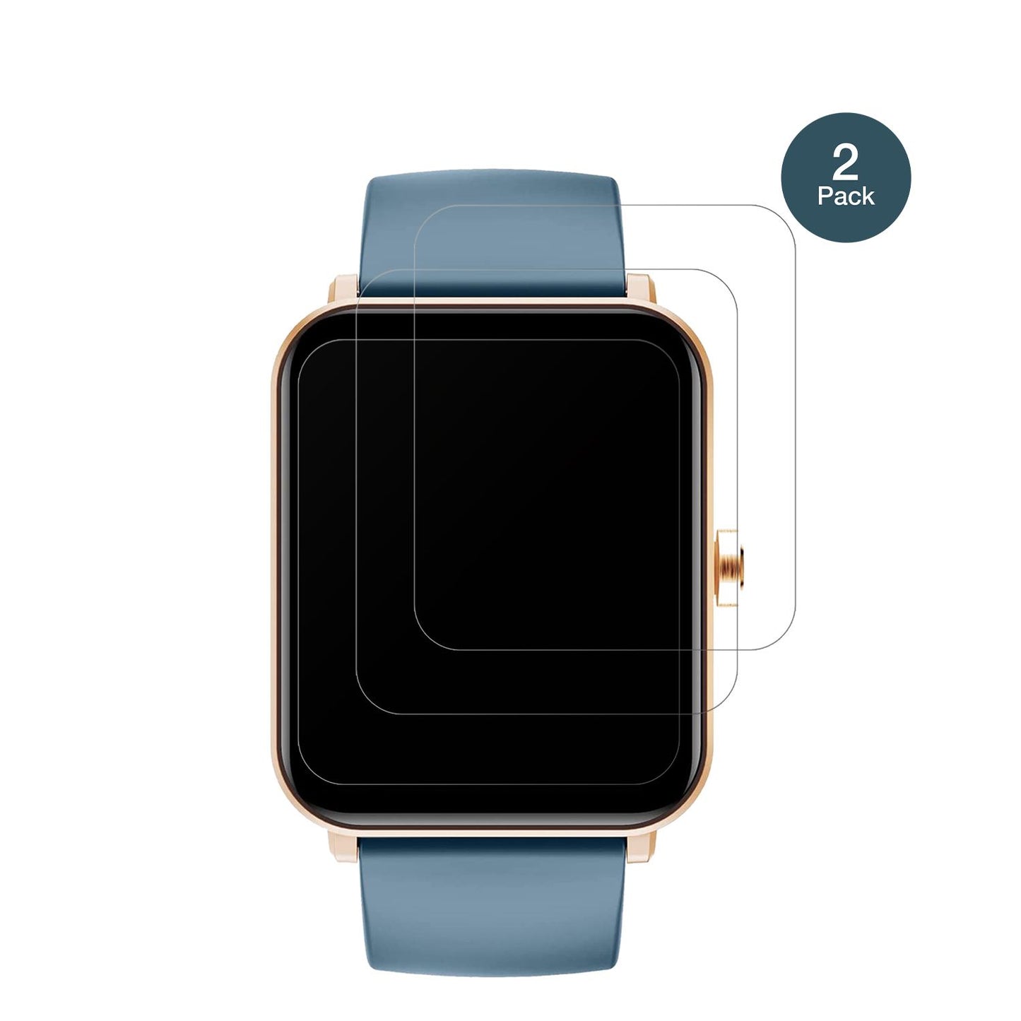 1x 9H Schutzfolie matt für Huakua G50 Smartwatch P (2)