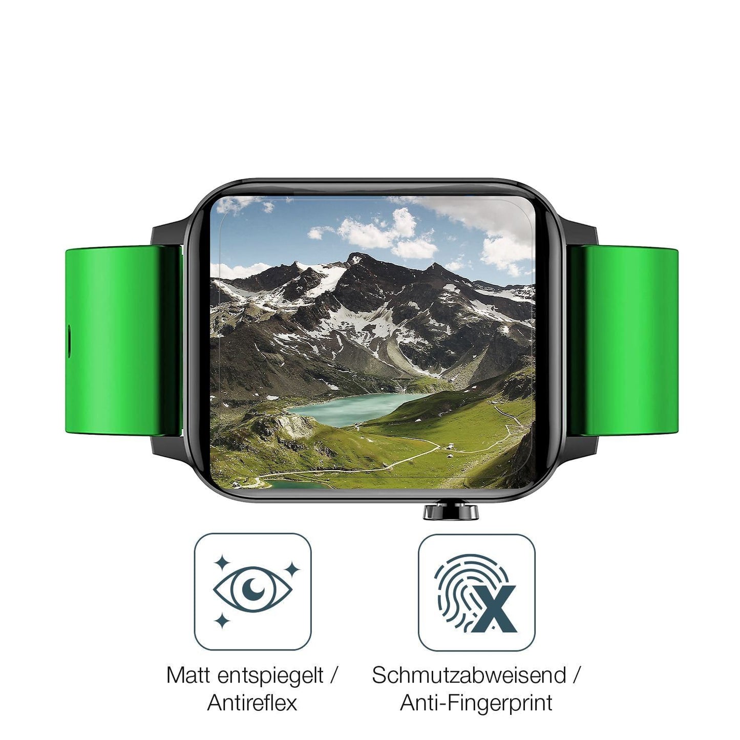 2x 9H Schutzfolie matt für Judneer 1,4 Zoll Smartw (5)