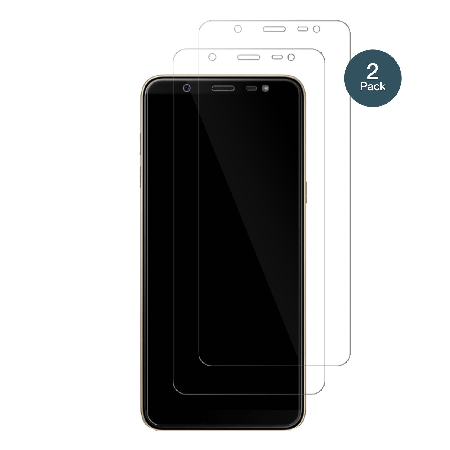 2x 9H Schutzfolie für Samsung Galaxy J8 Panzerfoli (2)