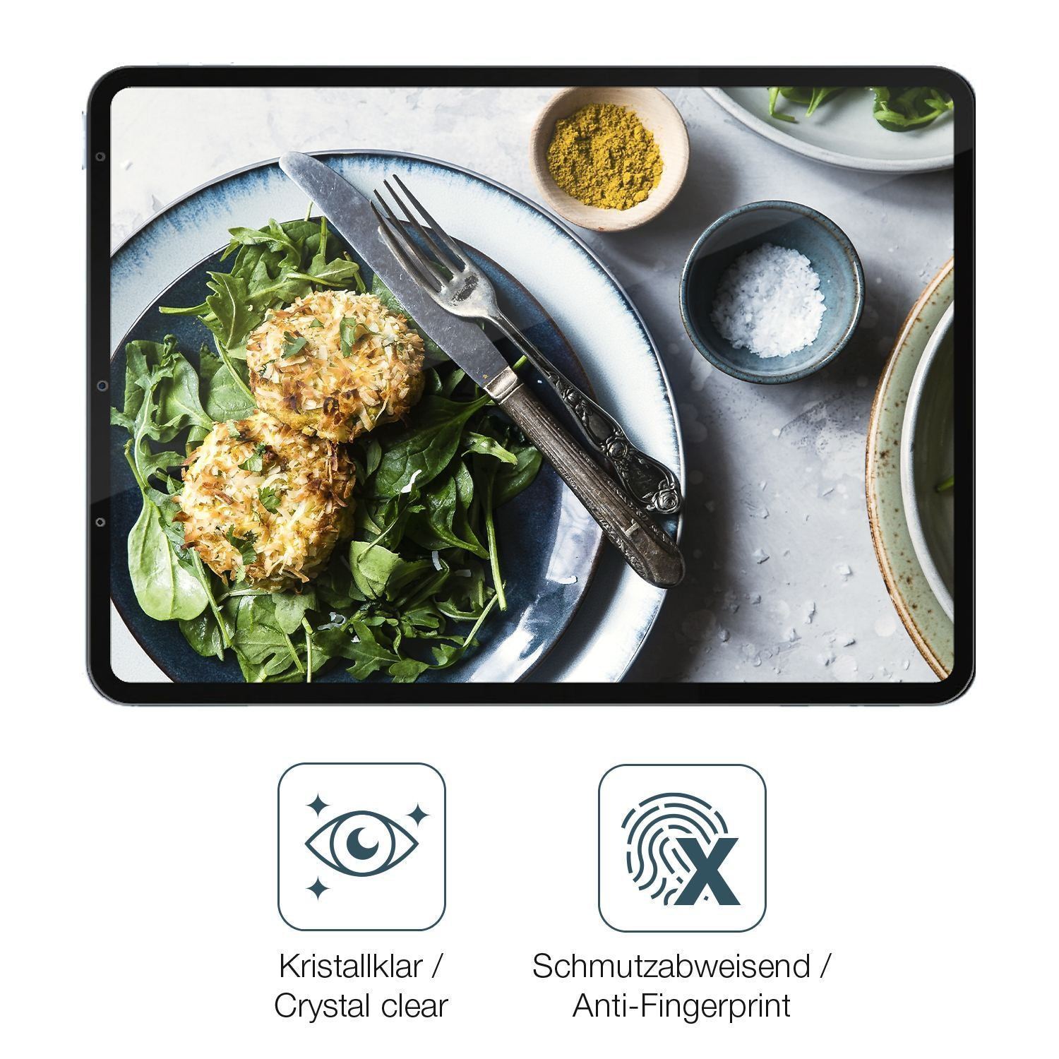 1x 9H Schutzfolie für Apple iPad Air (2022) Panzer (5)