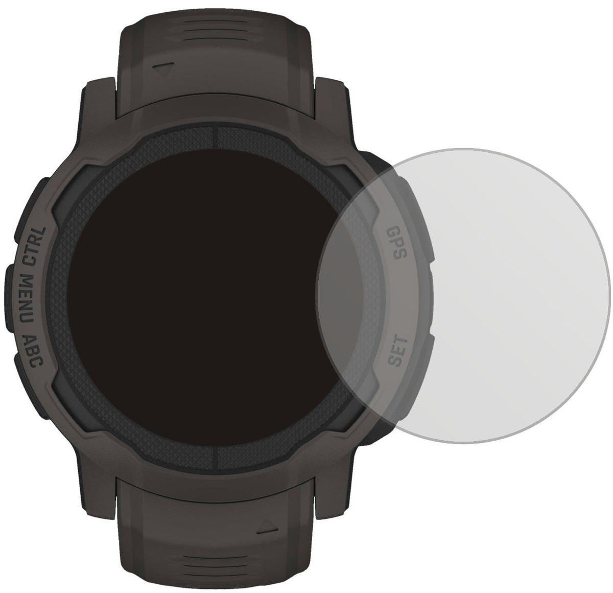 5x Schutzfolie matt für Garmin Instinct 2 (45mm) D (2)