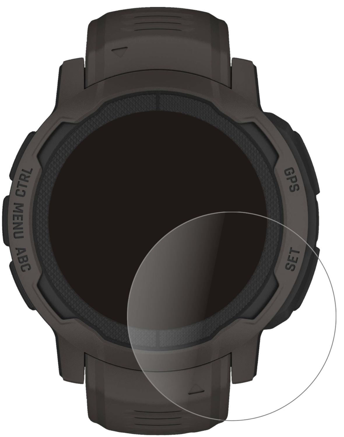 2x 9H Schutzfolie matt für Garmin Instinct 2 (40mm (2)