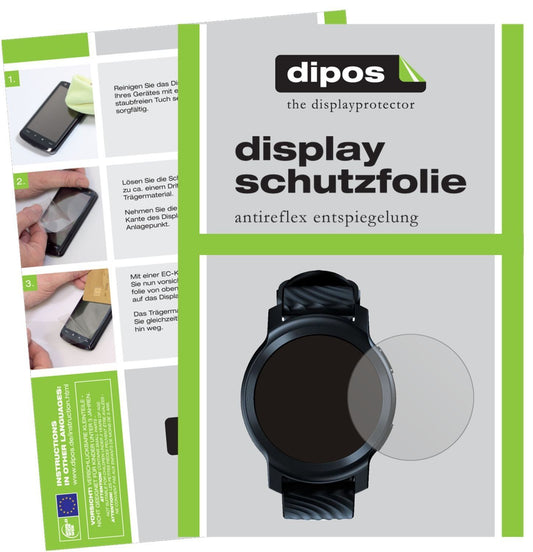 2x Schutzfolie matt für Motorola Moto Watch 100 Di (1)