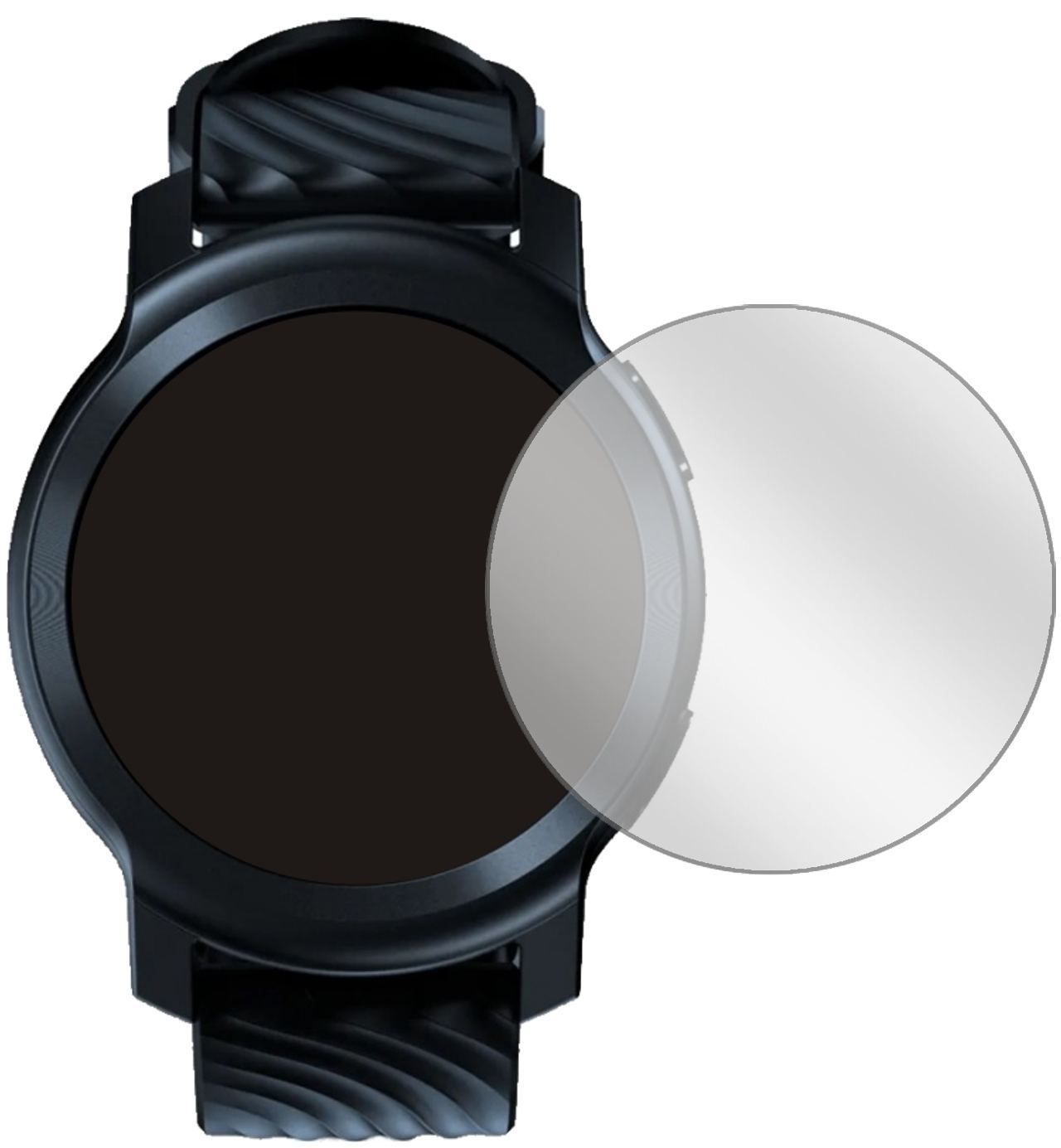 2x Schutzfolie klar für Motorola Moto Watch 100 Di (2)